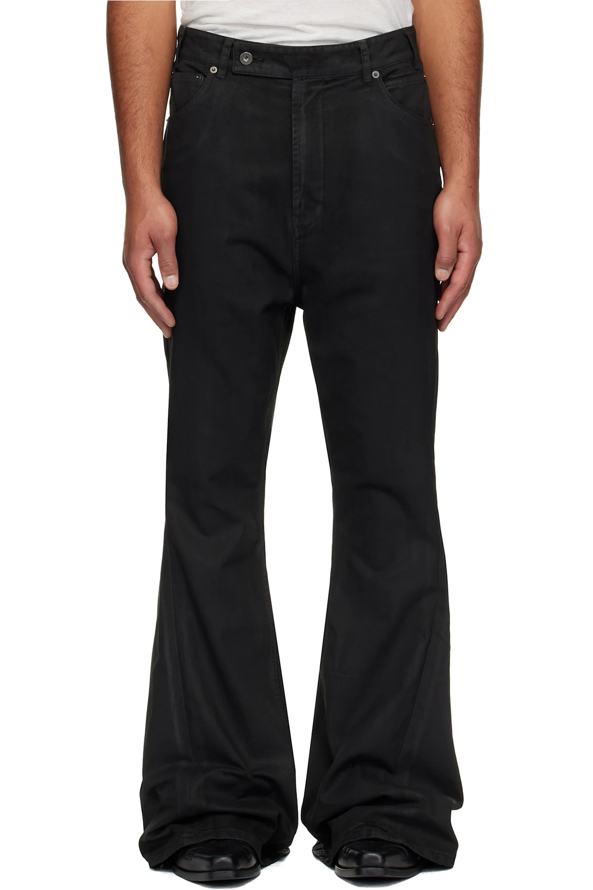 Black Waxed Varet Jeans