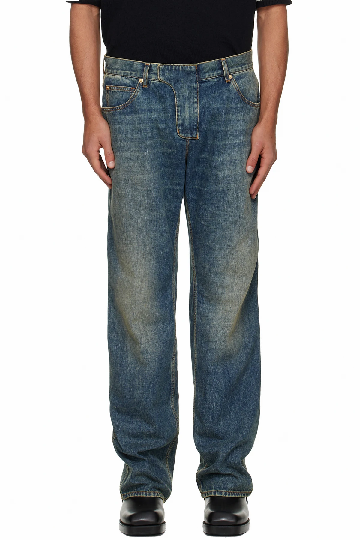 Blue Low Waist Jeans