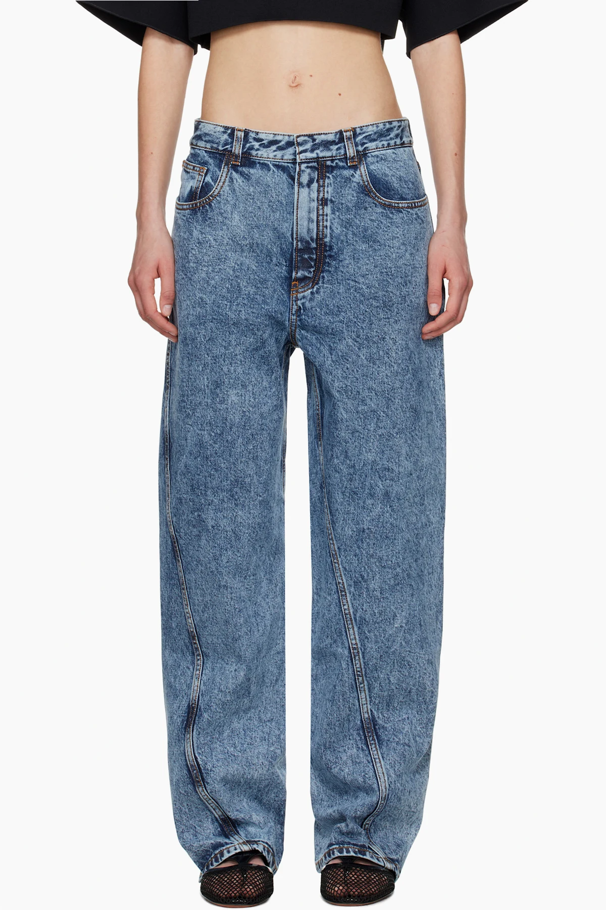 Blue Twisted Jeans