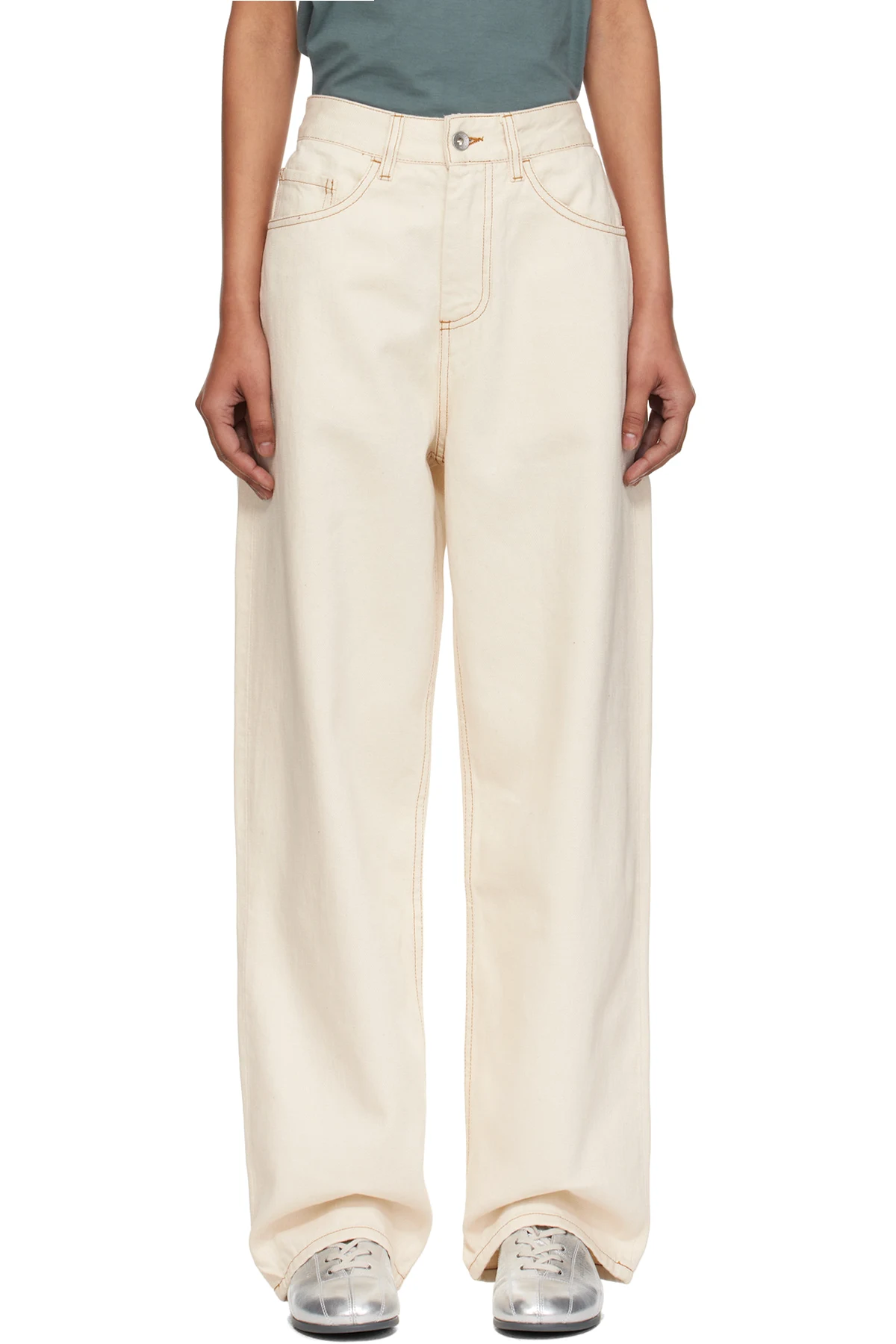 Beige Earth Silver Jeans