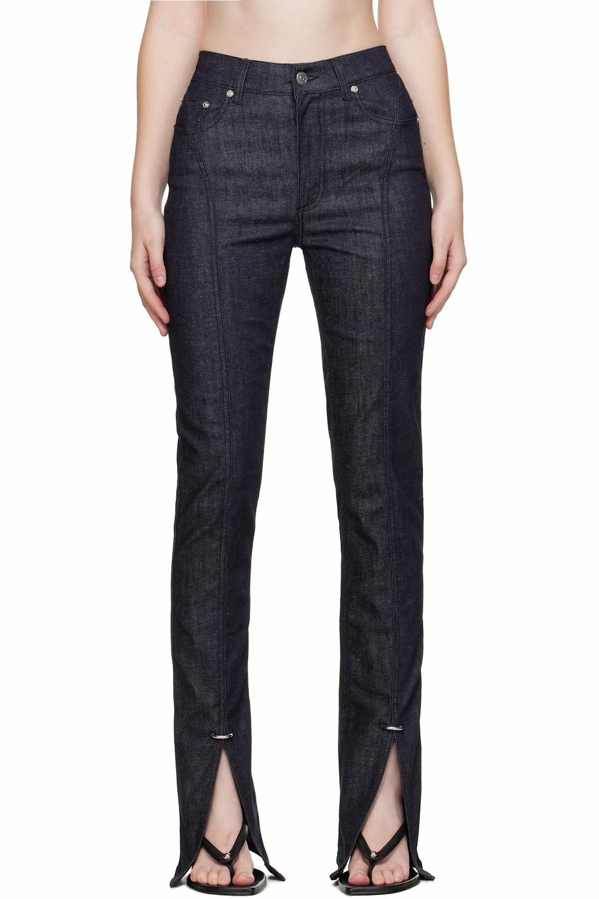 Indigo Paneled Jeans