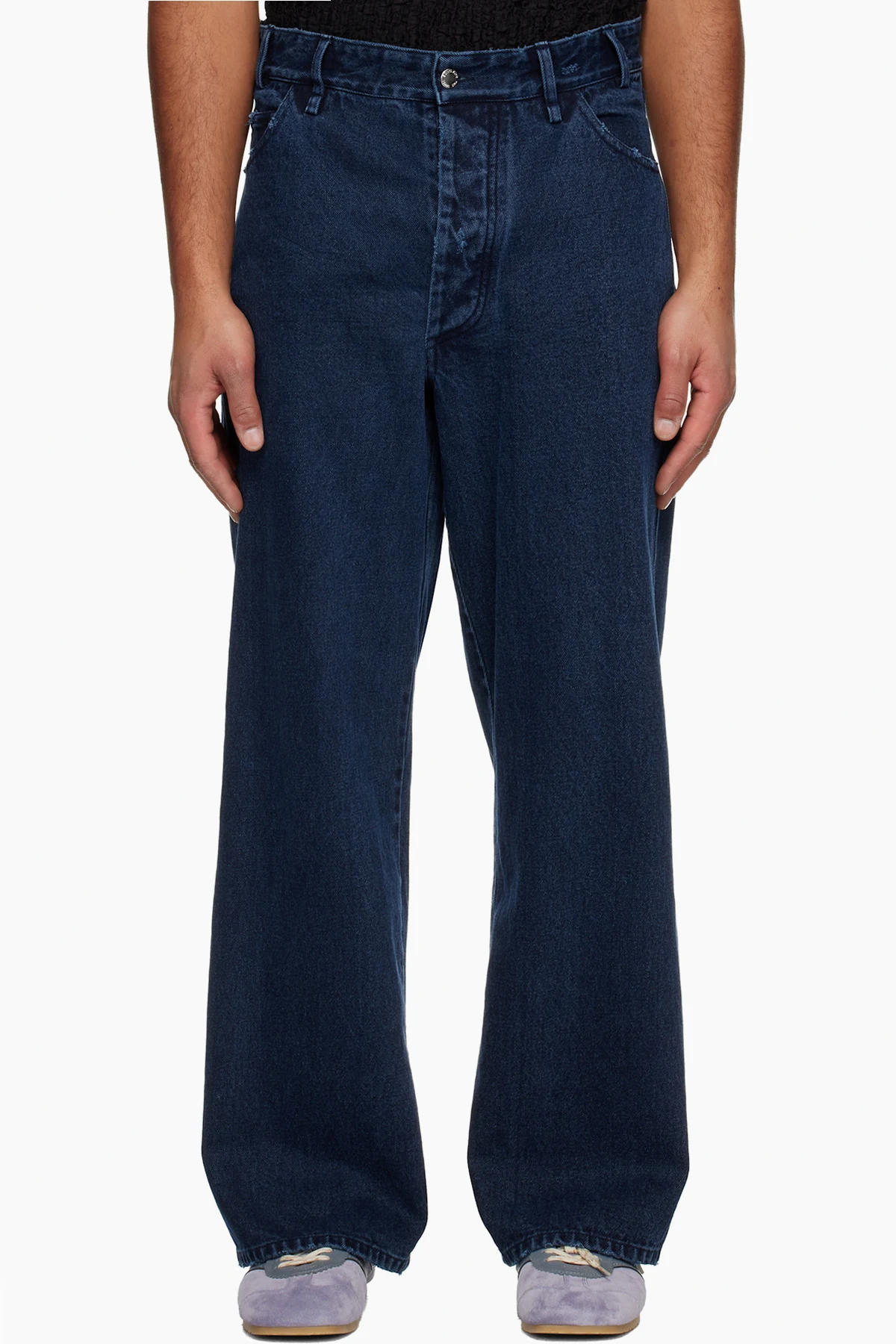 Blue Overdye Baggy Jeans