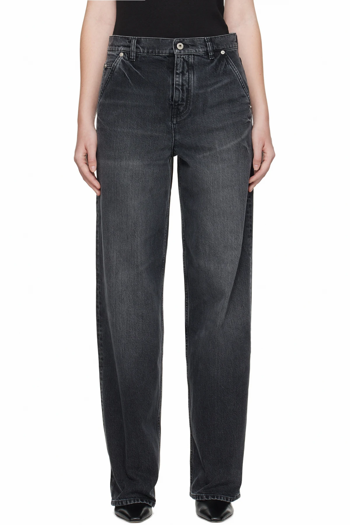 Black Kenzo Paris Futura 2000 Edition Workwear Jeans