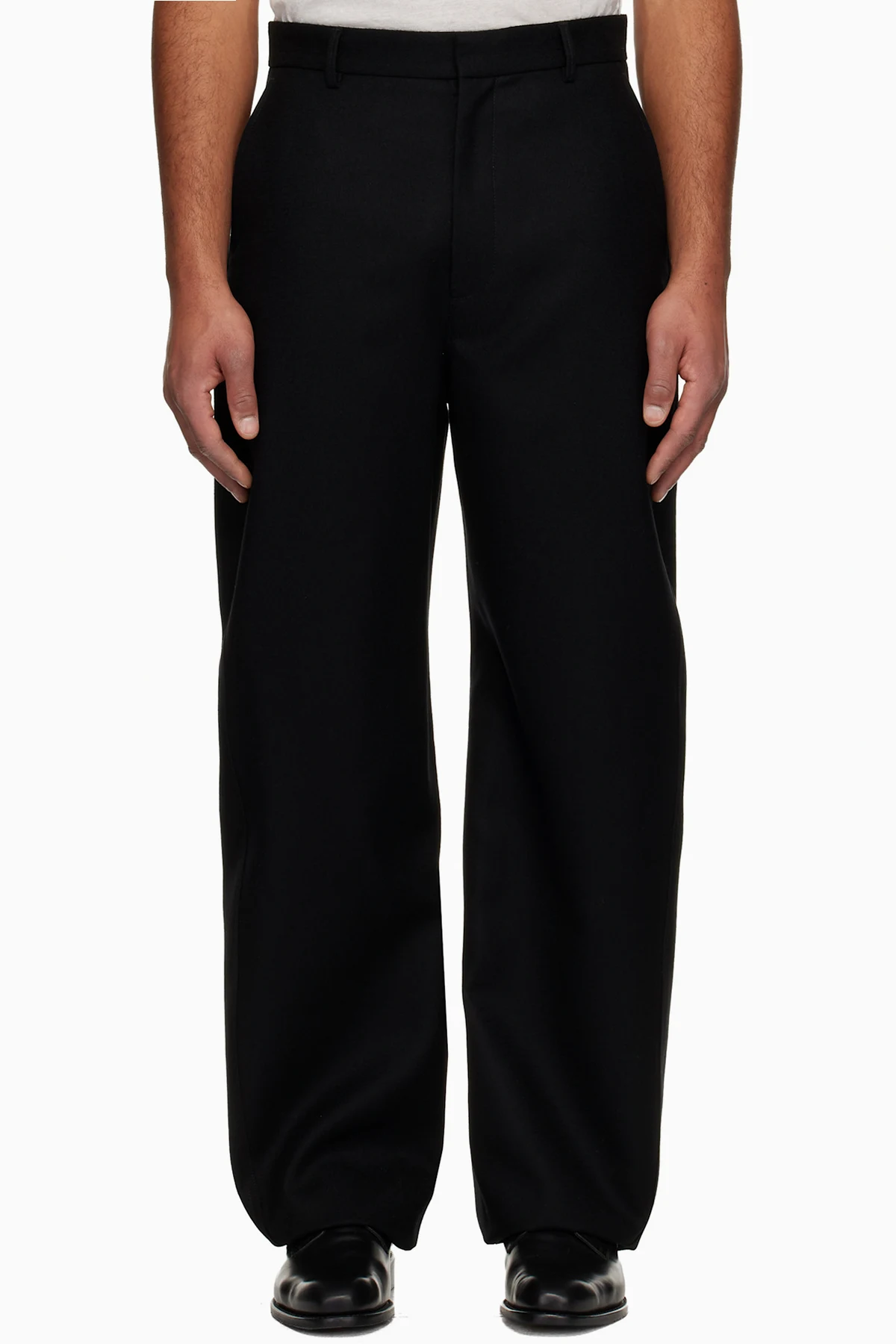 Black Couture Seam Trousers