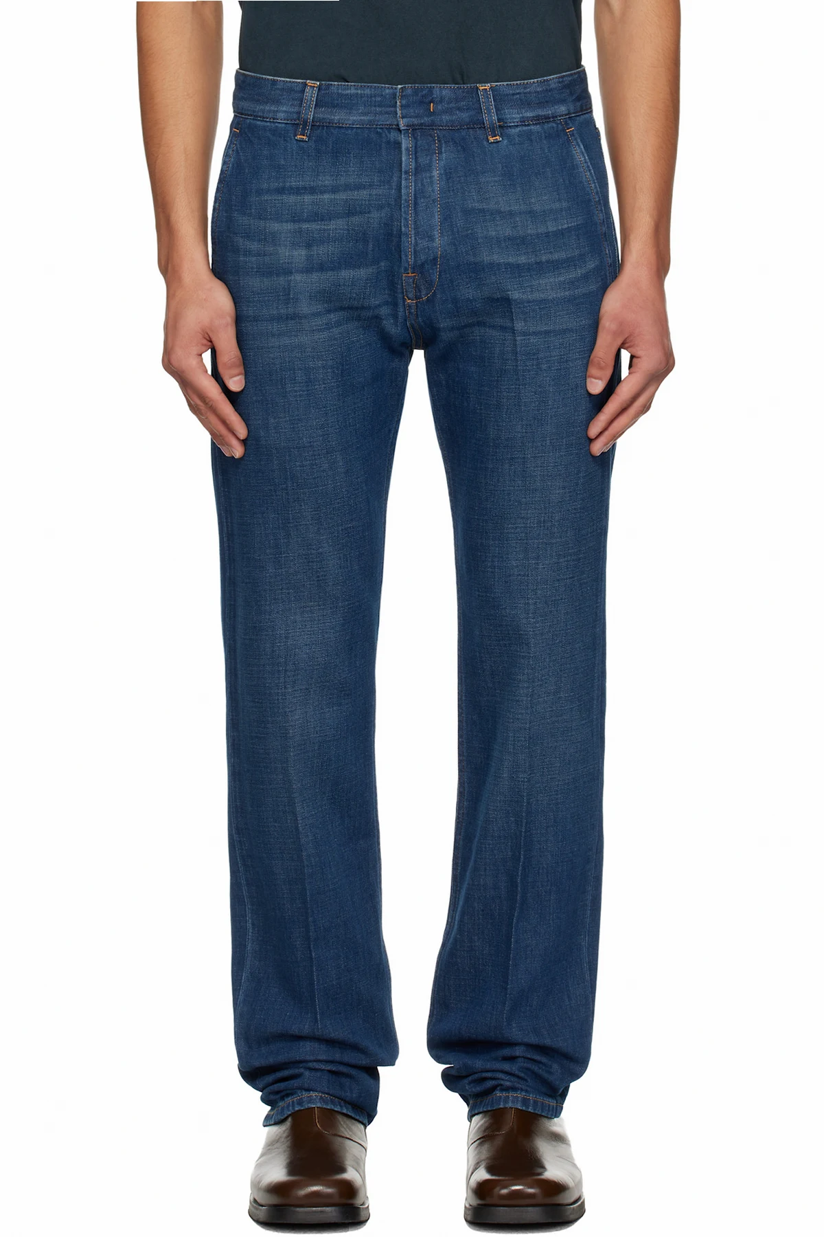 Blue Straight Fit Jeans