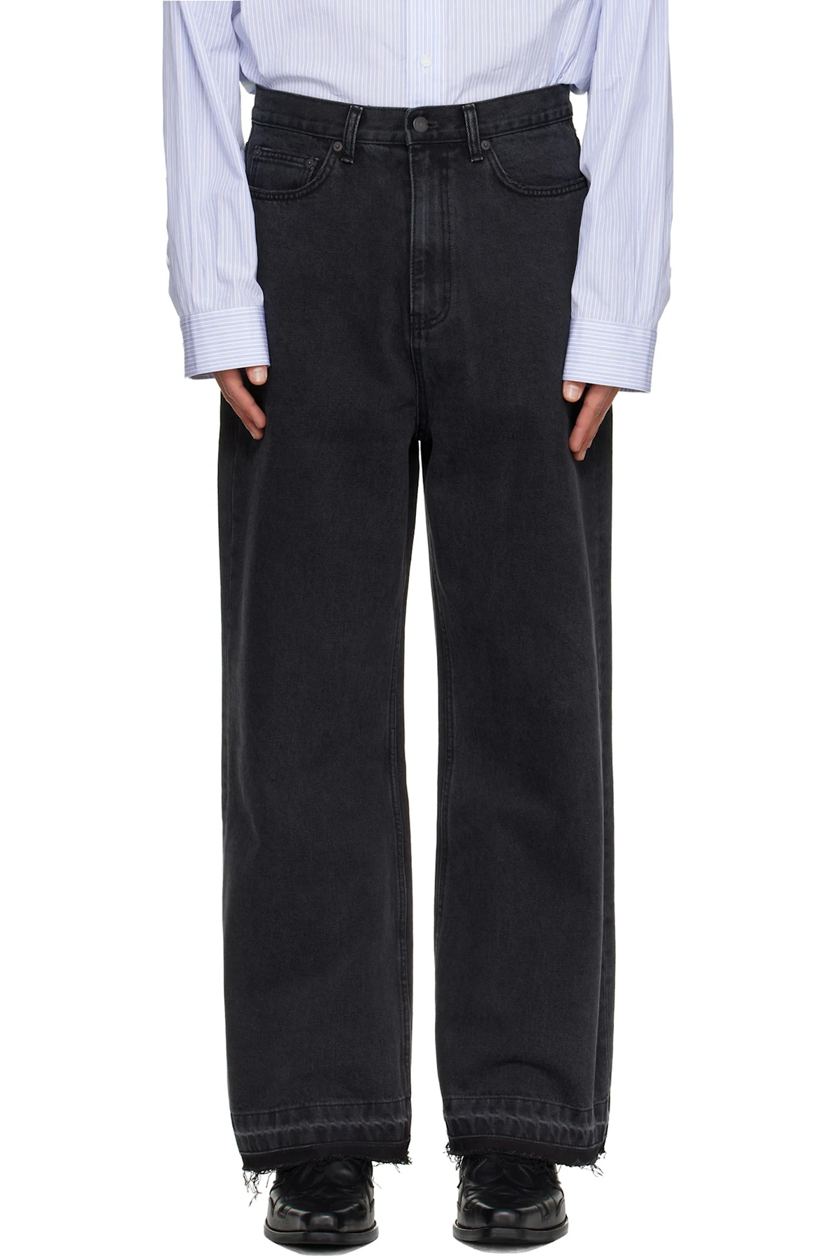 Black Wide-Leg Jeans