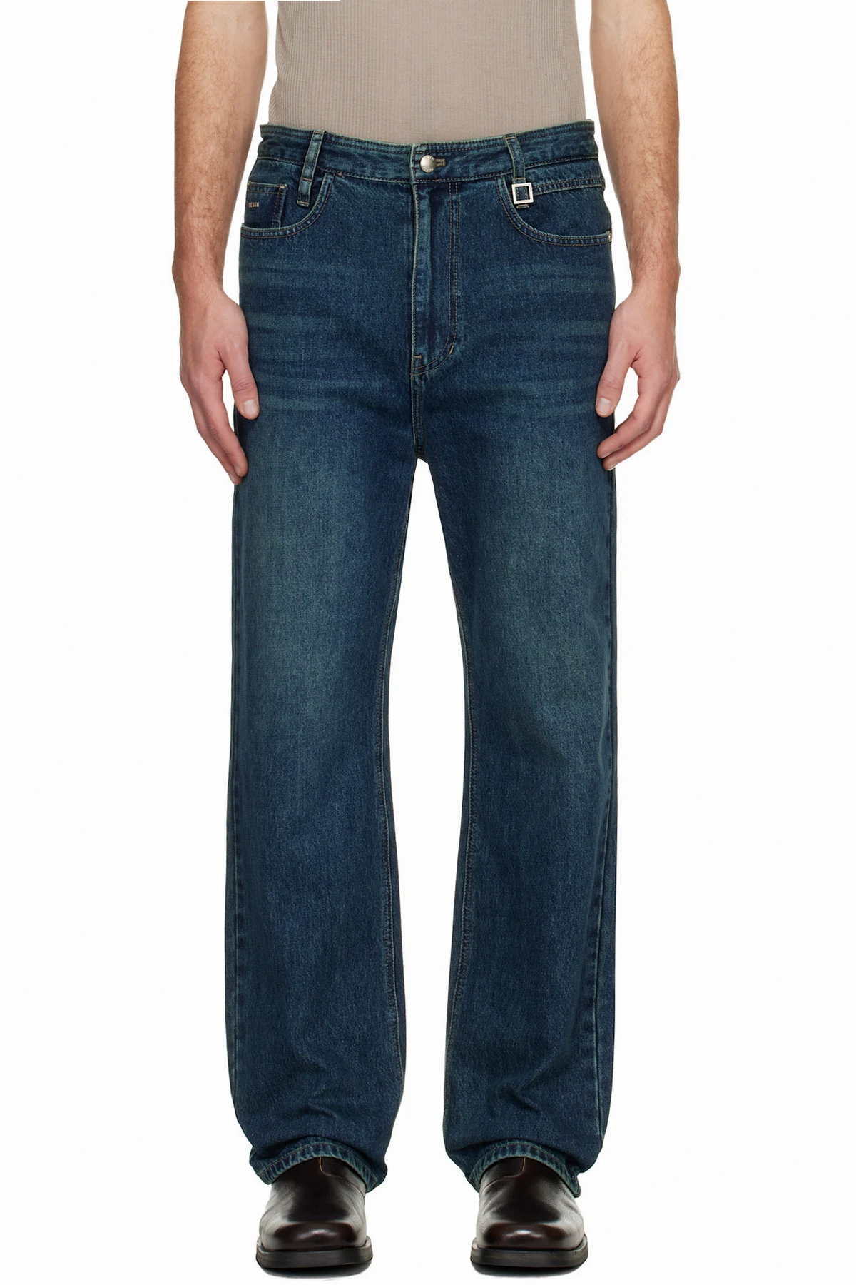 Blue New Straight Jeans