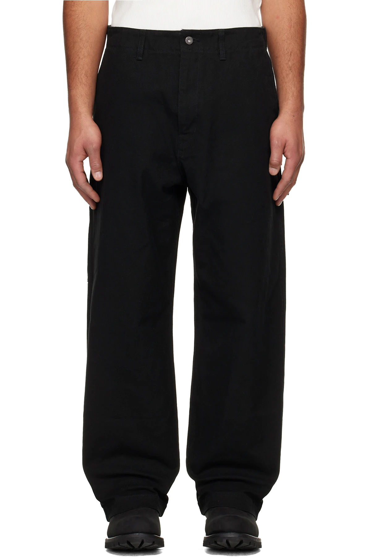 Black Canvas Trousers