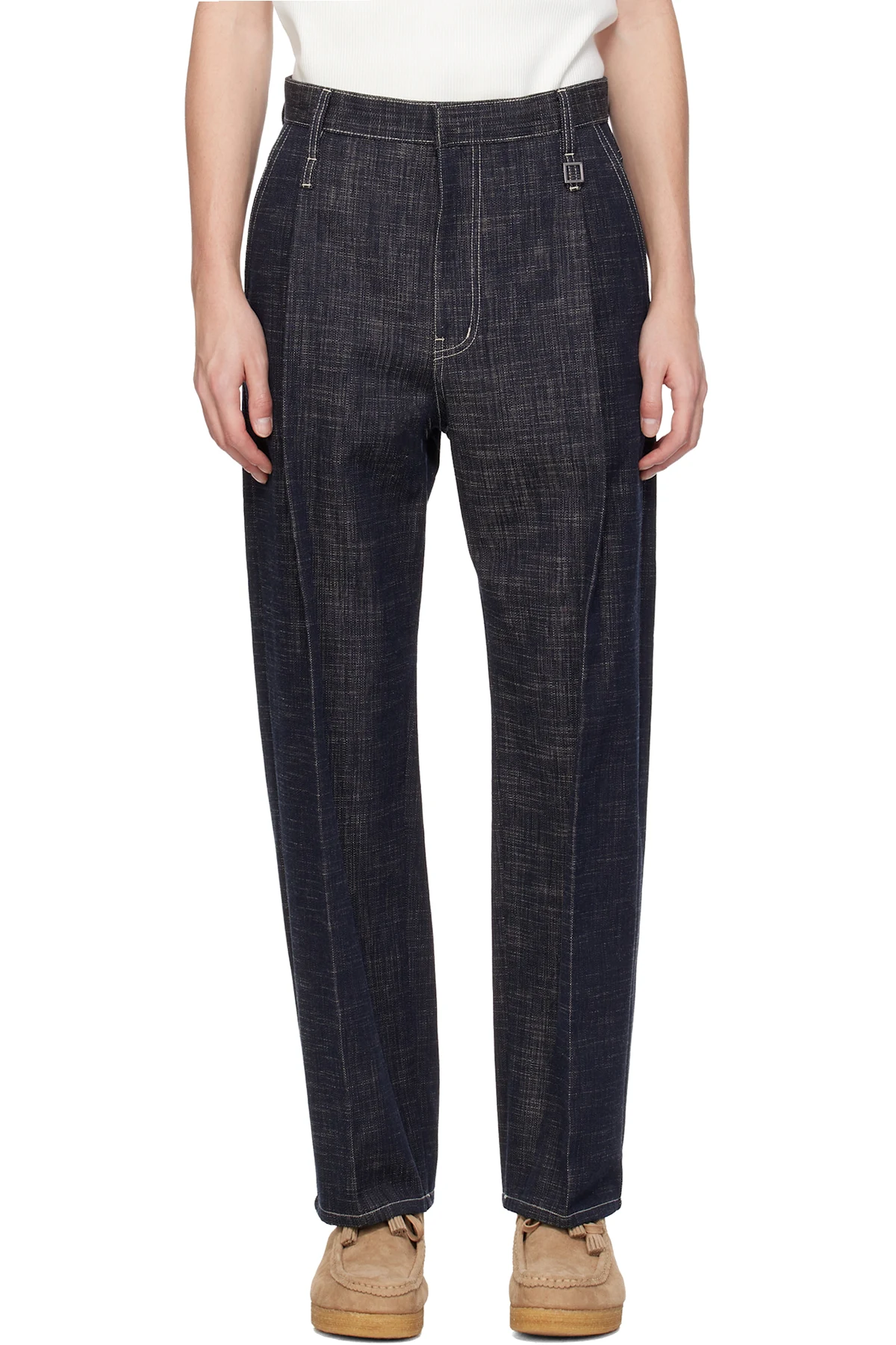 Navy Pinched Seam Jeans