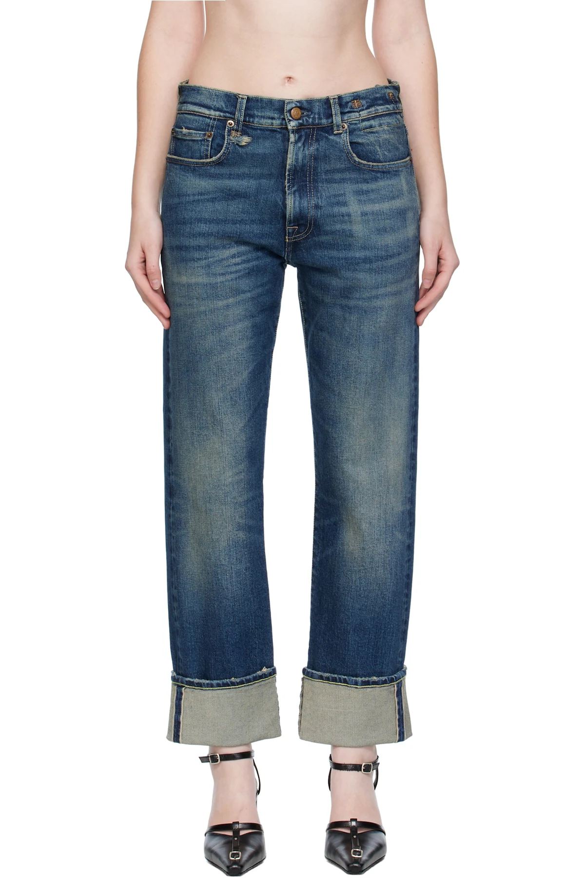 Blue Cuffed Romeo Jeans