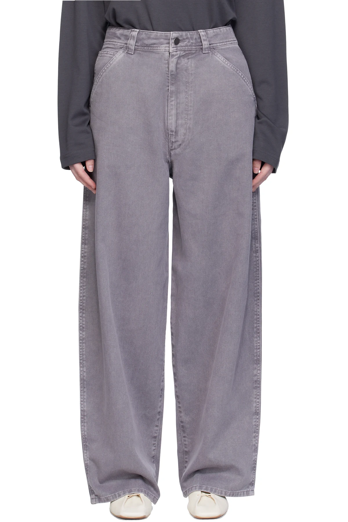 Gray Large Jeans