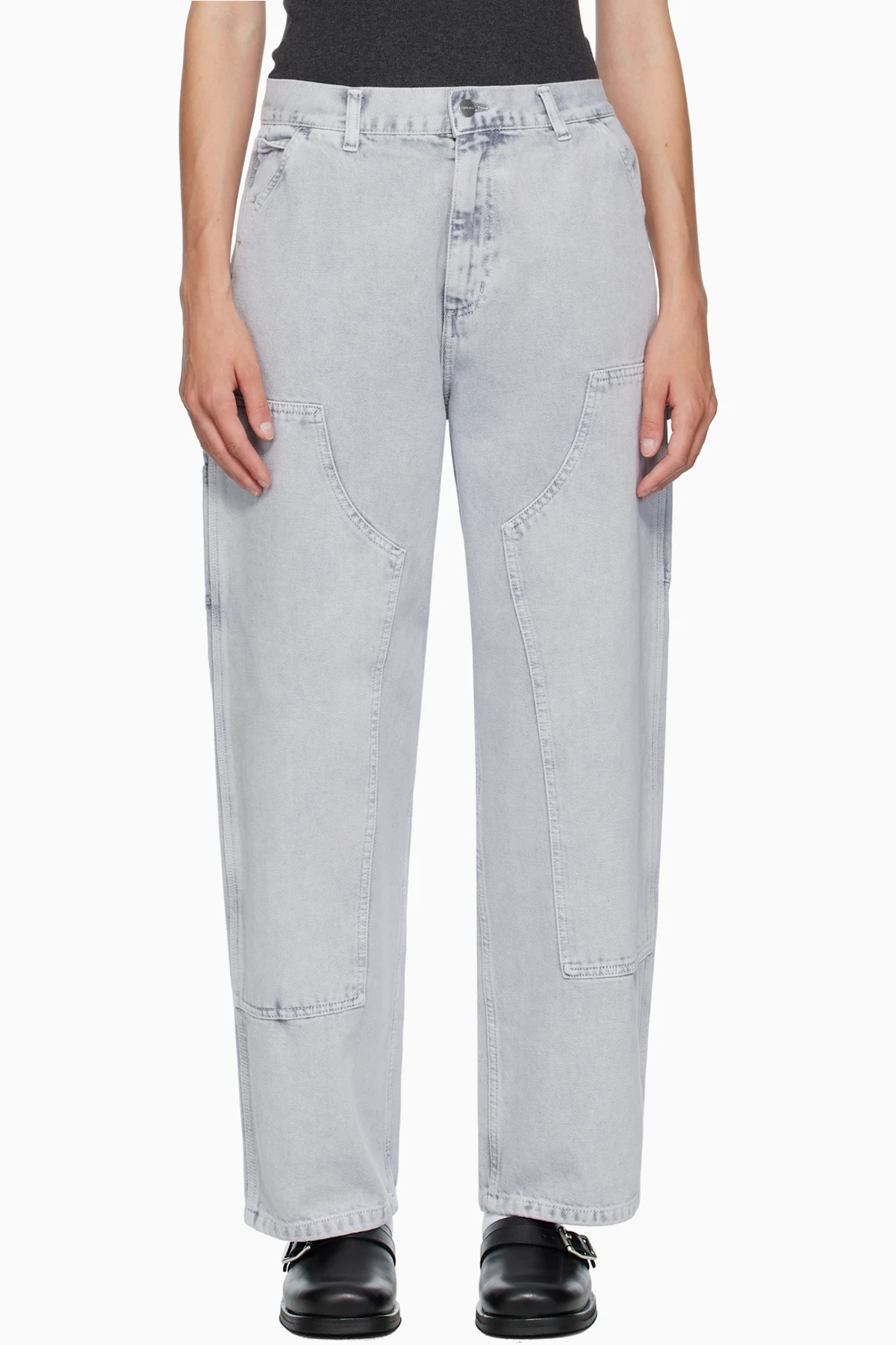 Gray Brandon Double Knee Jeans