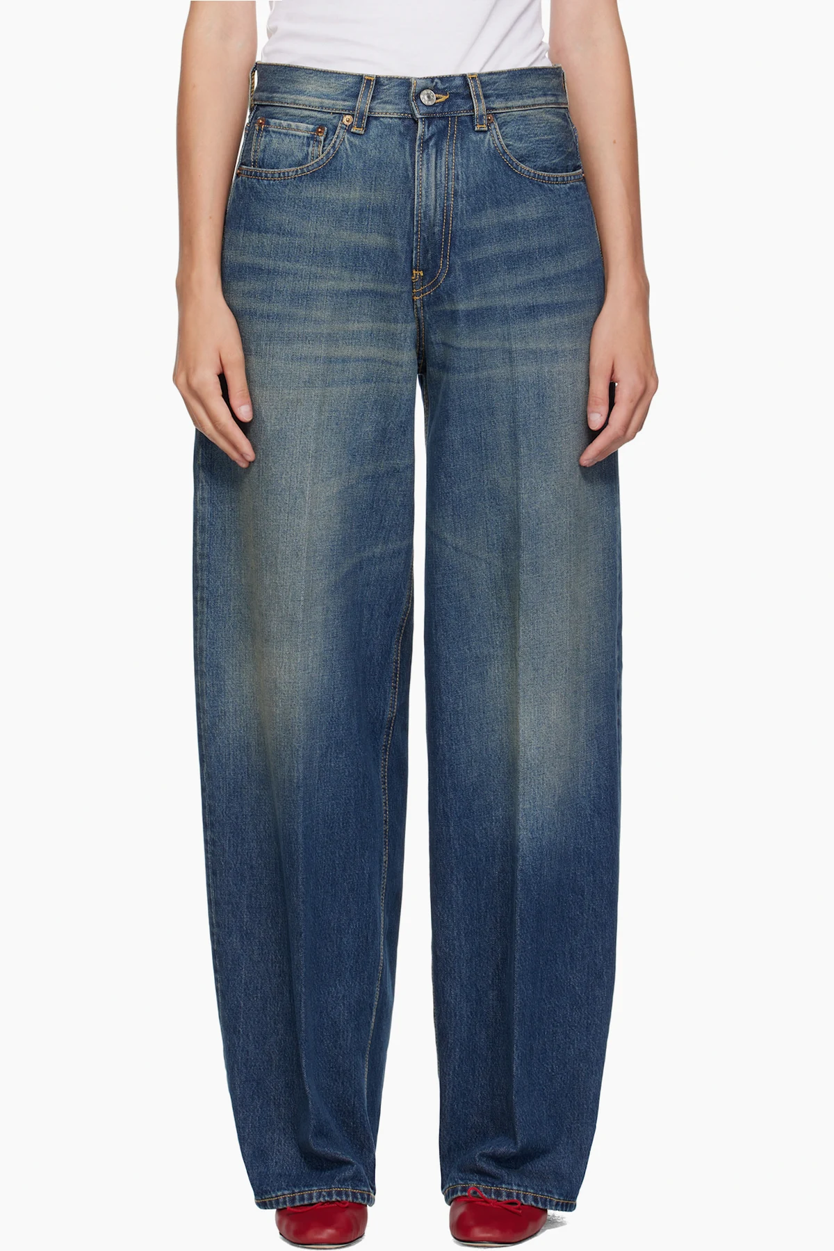 Blue Loose Roomy Jeans