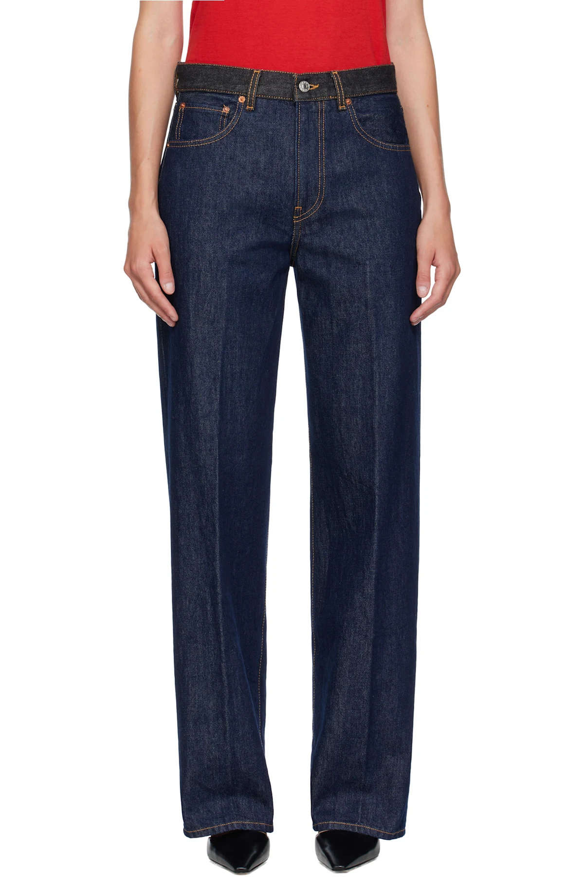 Blue Contrast WB Jeans