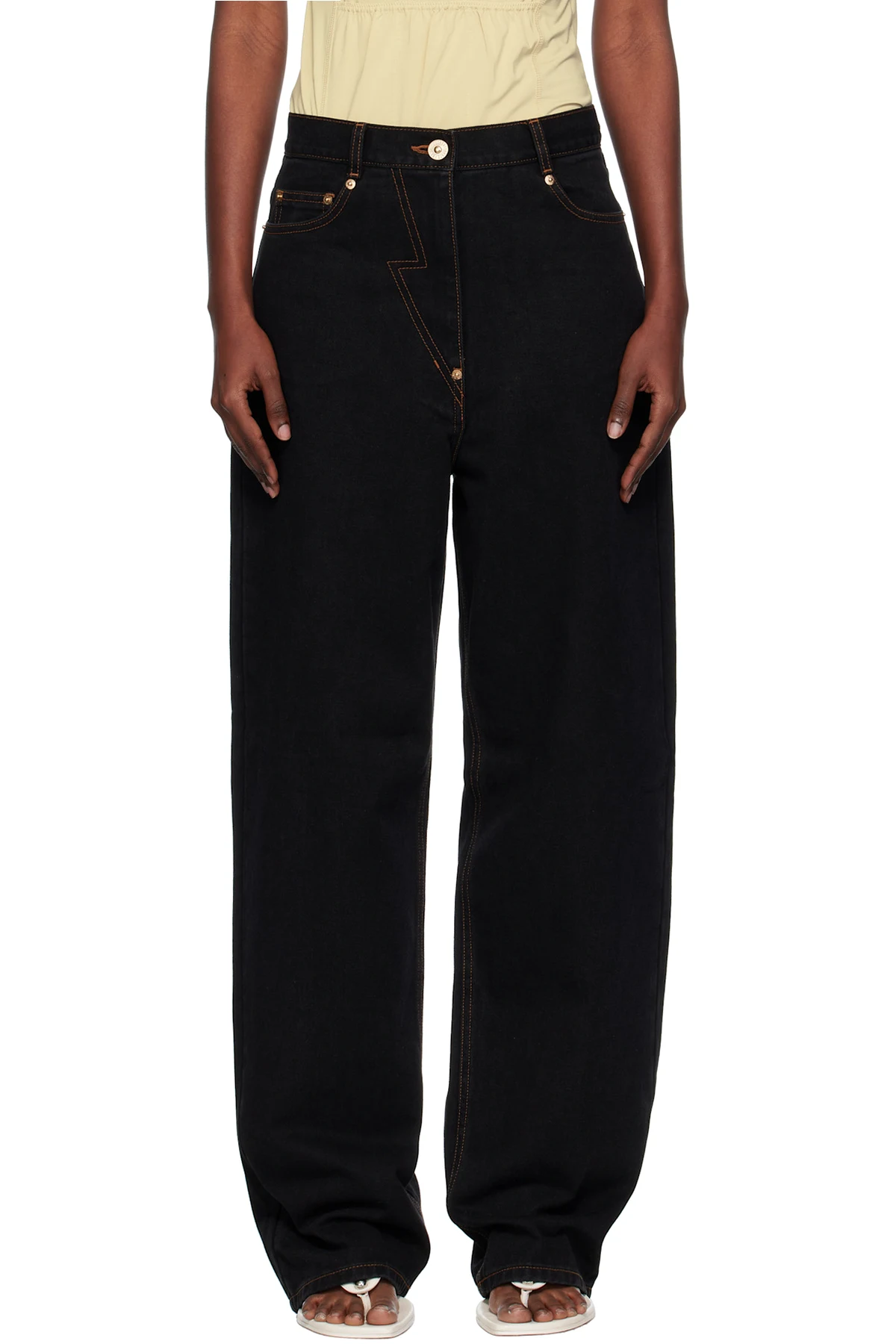 Black Straight Jeans