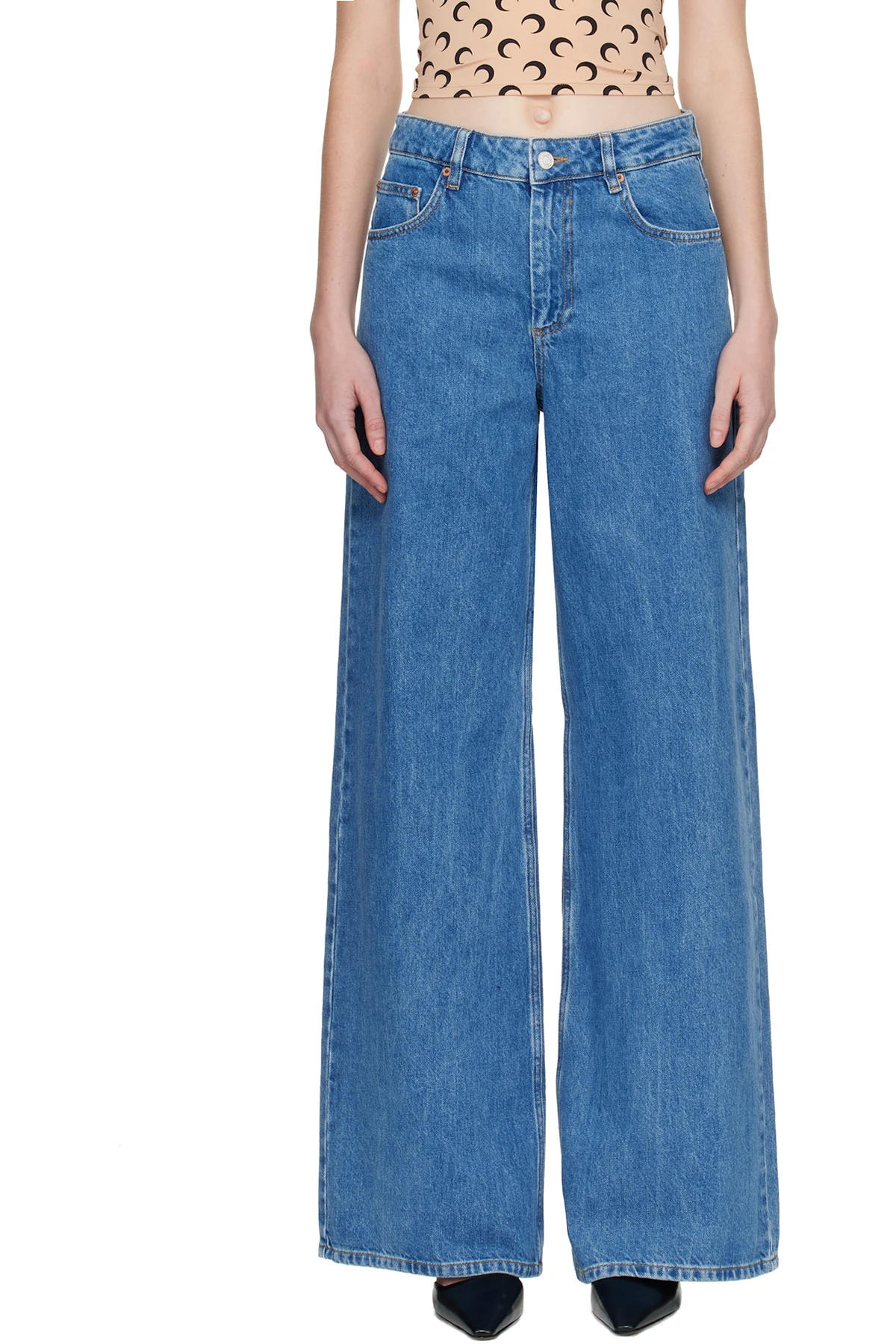 Blue Moon Laser High-Waist Flare Jeans