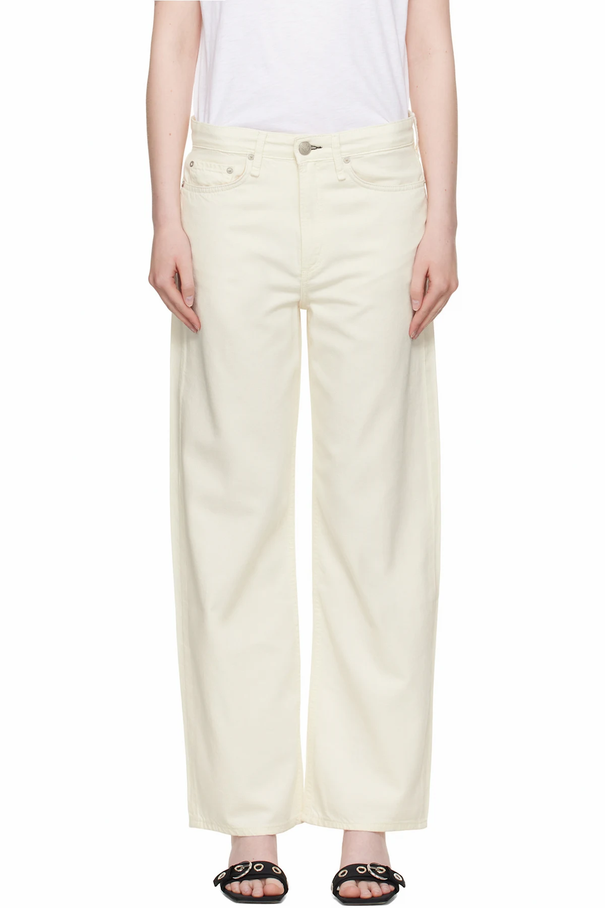 Off-White Featherweight Logan Wide-Leg Jeans