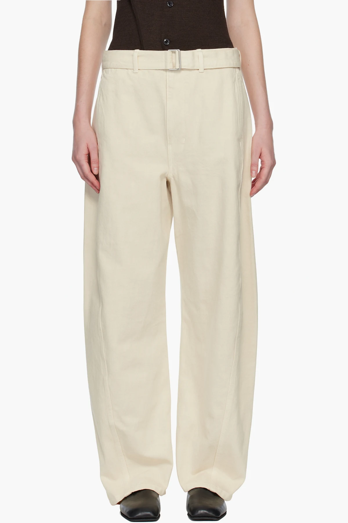 Off-White Twisted Belted Jeans