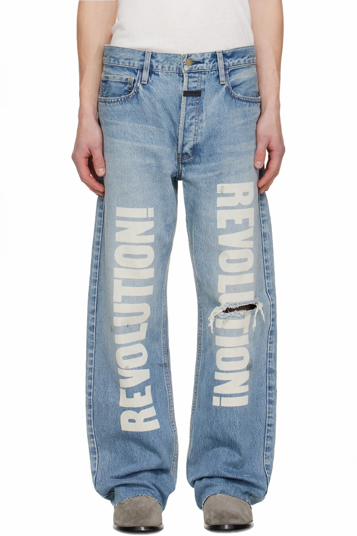 Blue Straight 'Revolution' Jeans