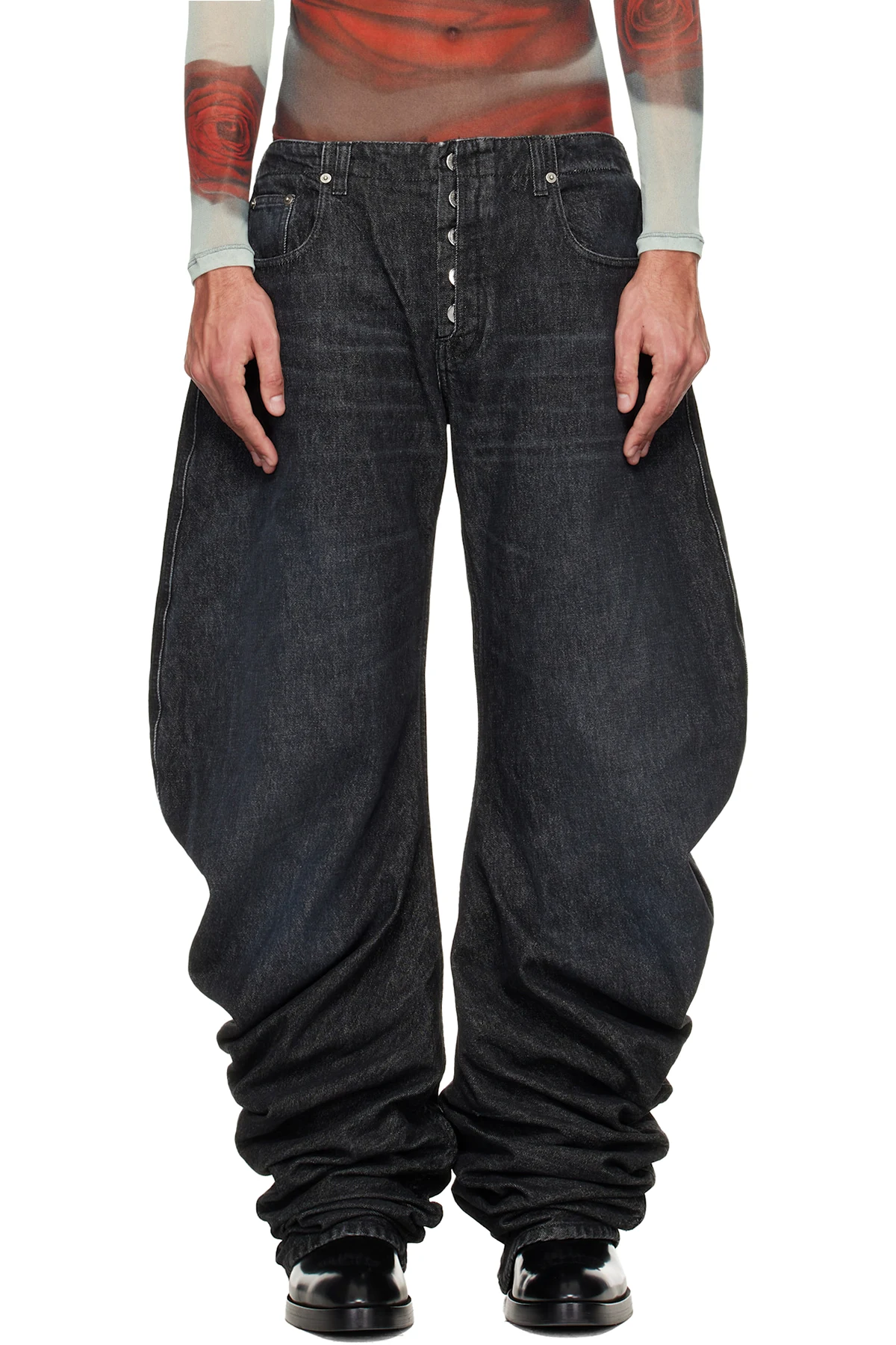 Black Oversize Fit Jeans