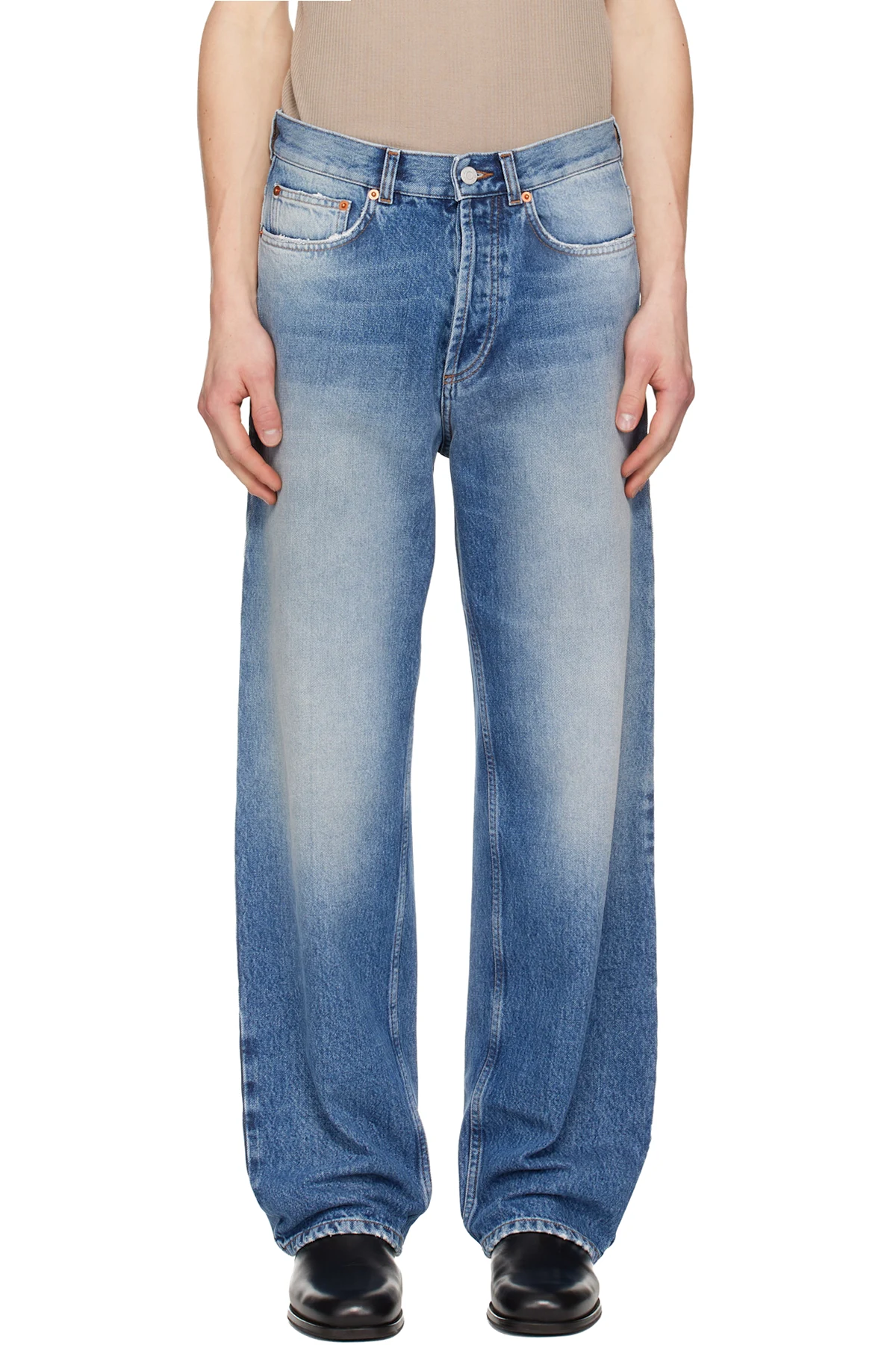Blue Flattone Jeans