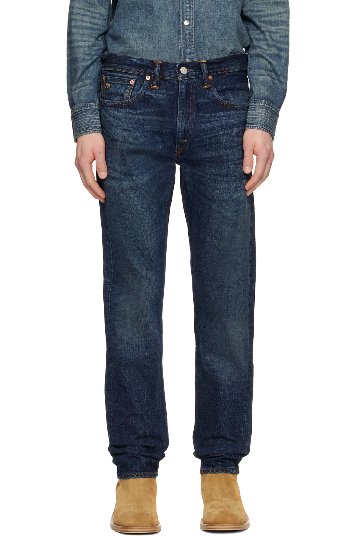 Navy High Slim Bayview Selvedge Jeans