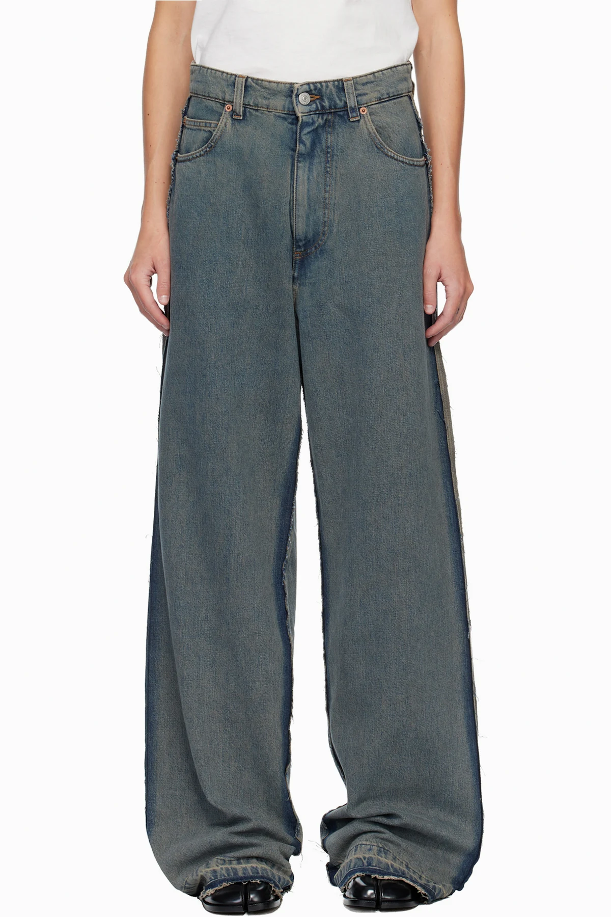 Blue Mid-Weight 5 Pockets Jeans
