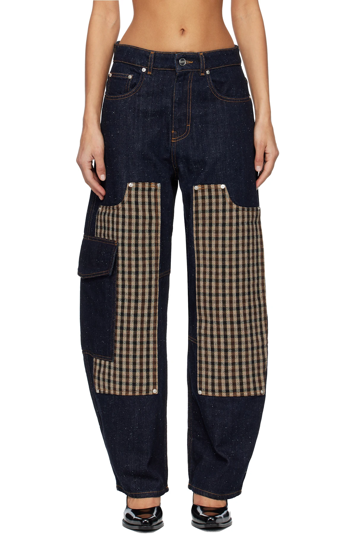 Navy Neppy Carpenter Jeans