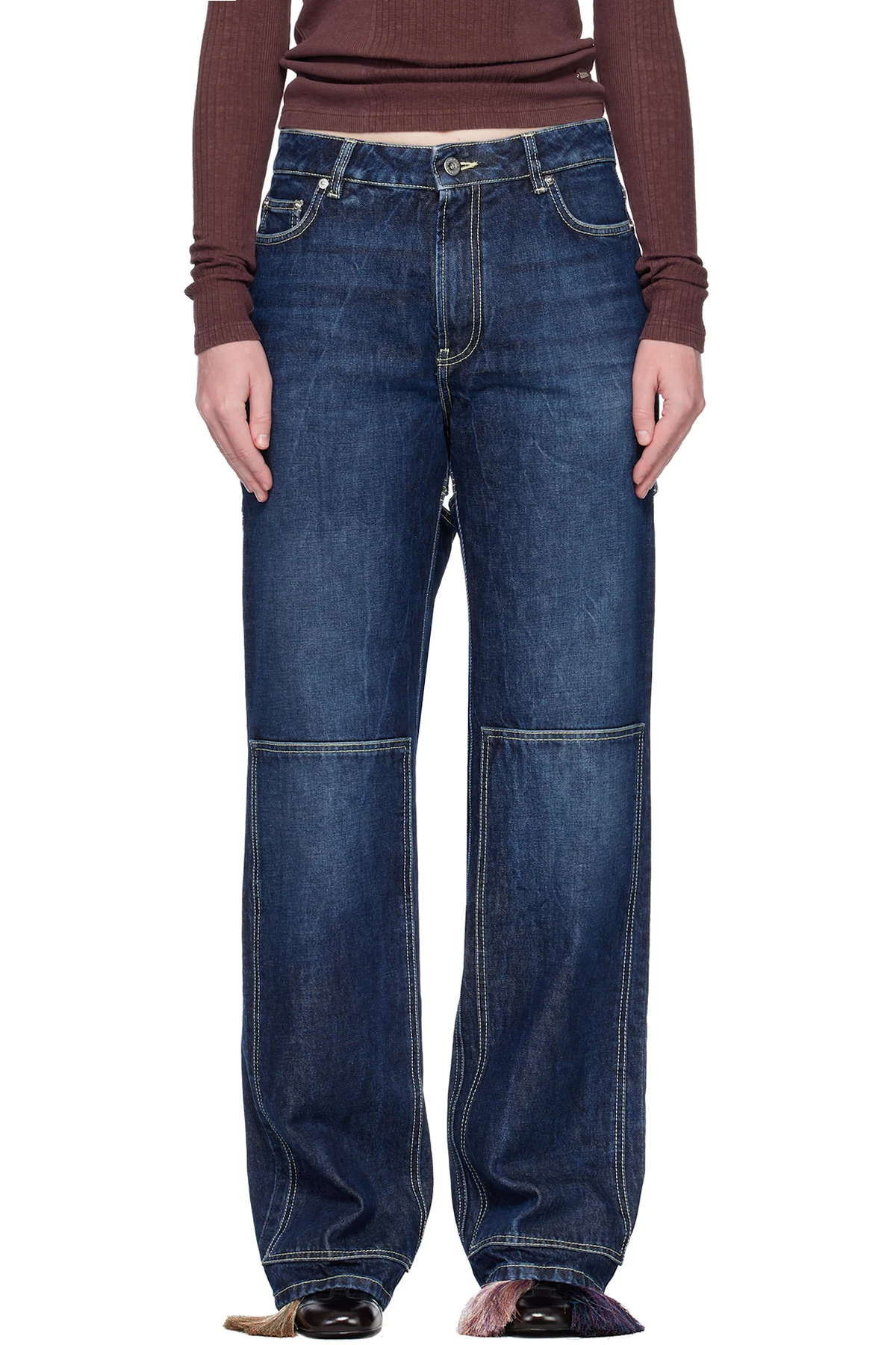 Blue 'The Cut-Out' Jeans