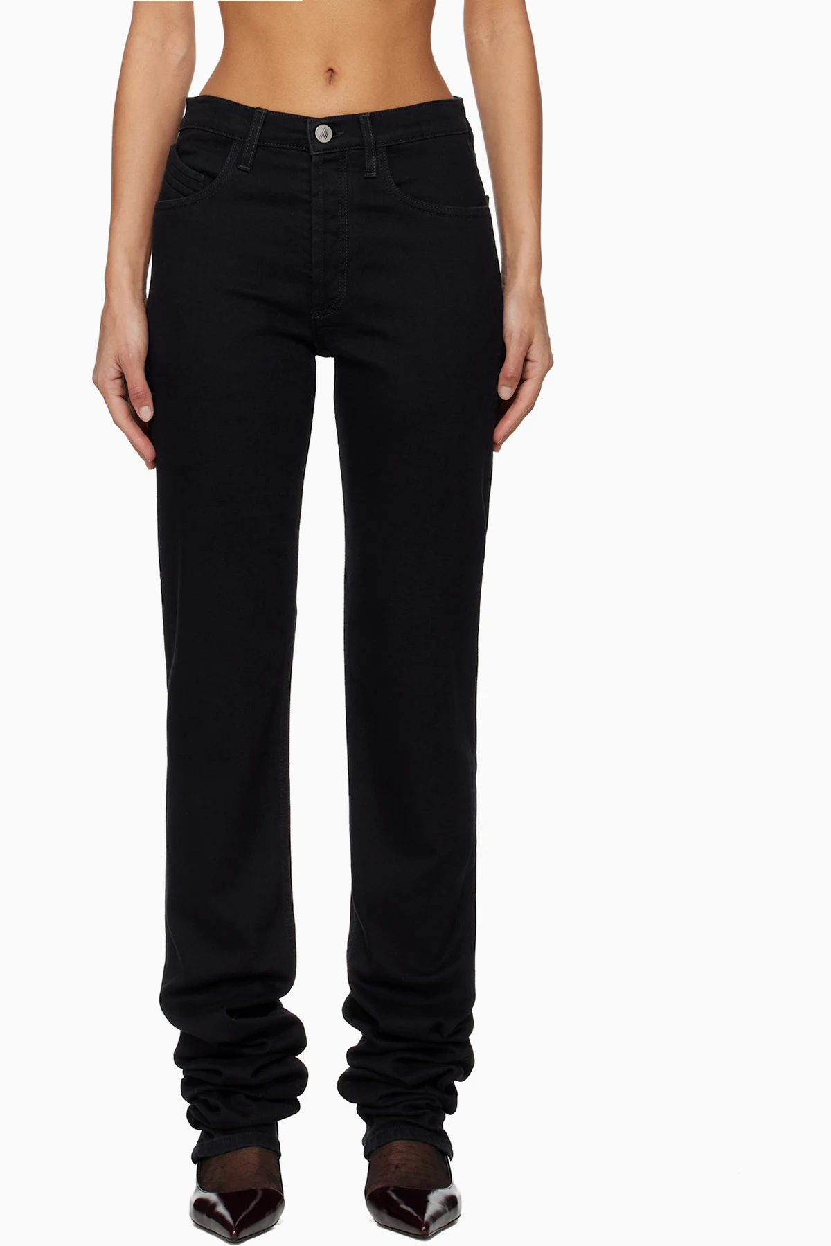 Black Washed Stretch Jeans