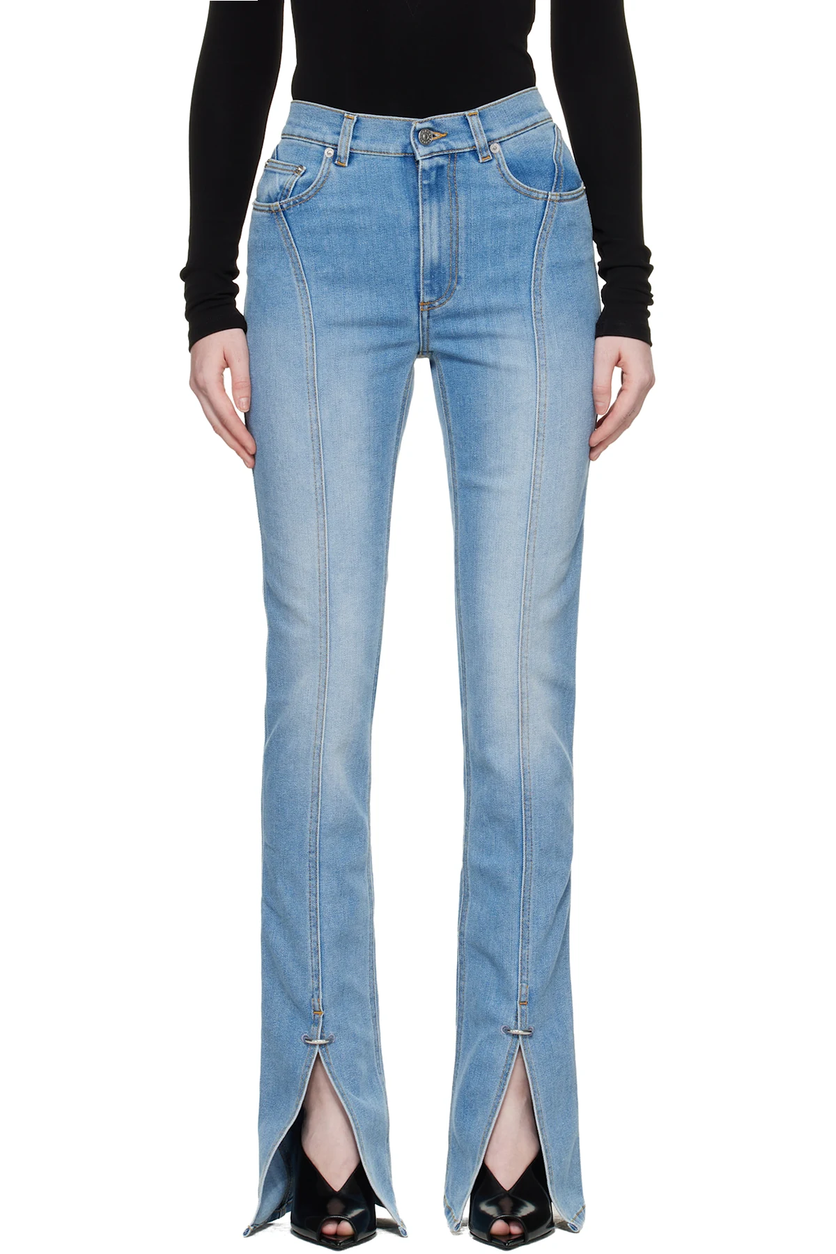 Blue Stretch Denim Jeans