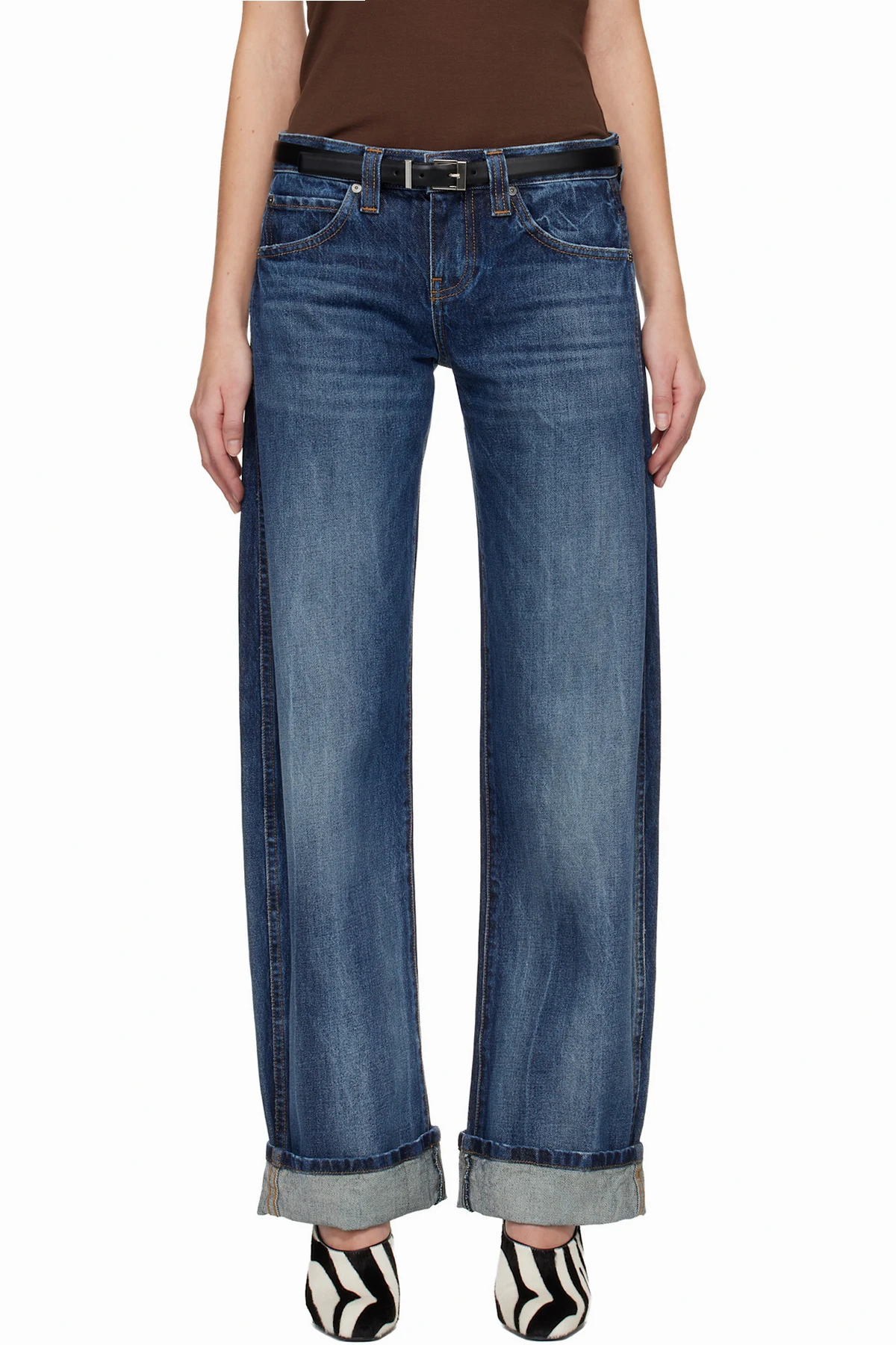 Blue Karo Jeans
