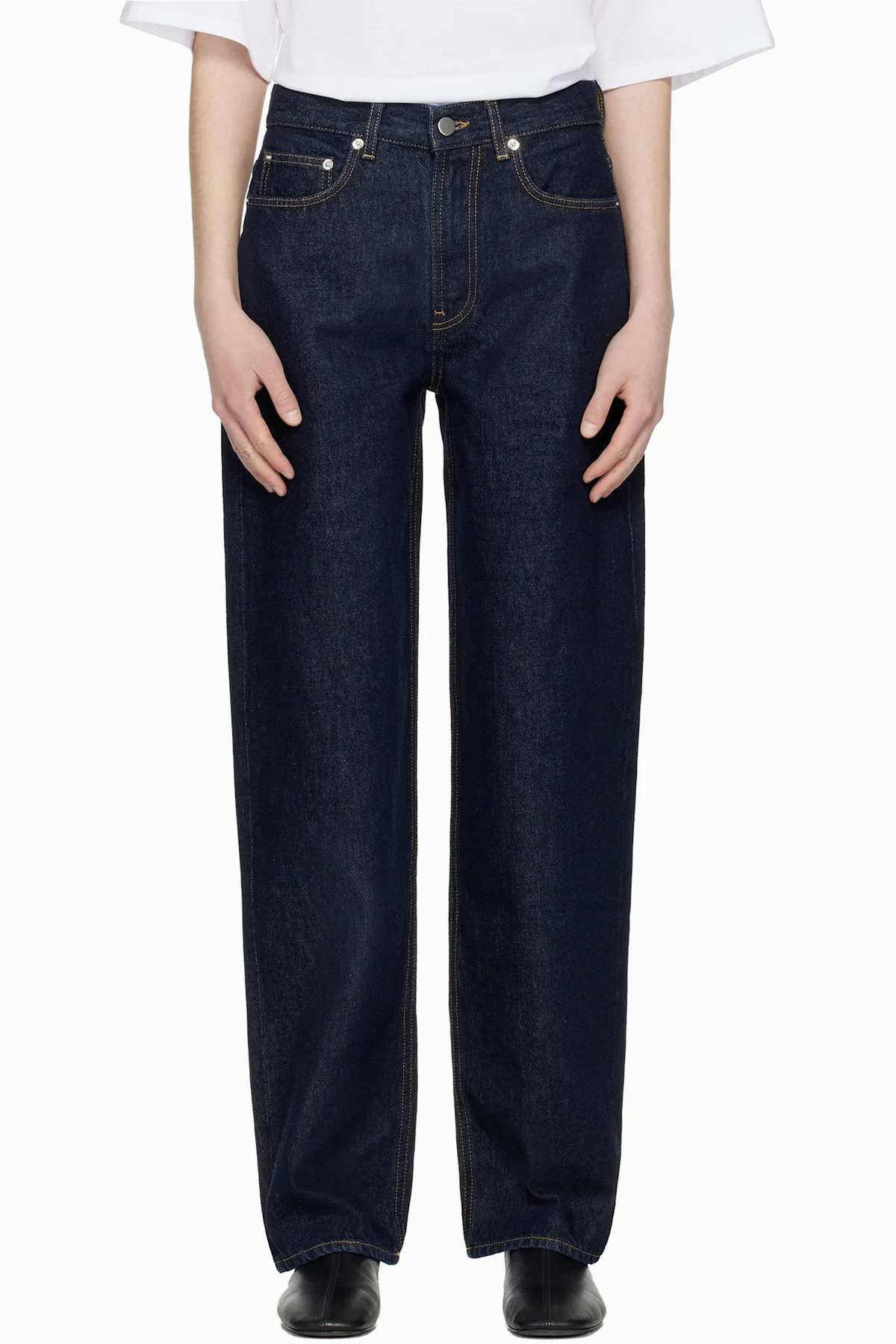 Navy Samur LDS Boyfriend Organic Denim Jeans