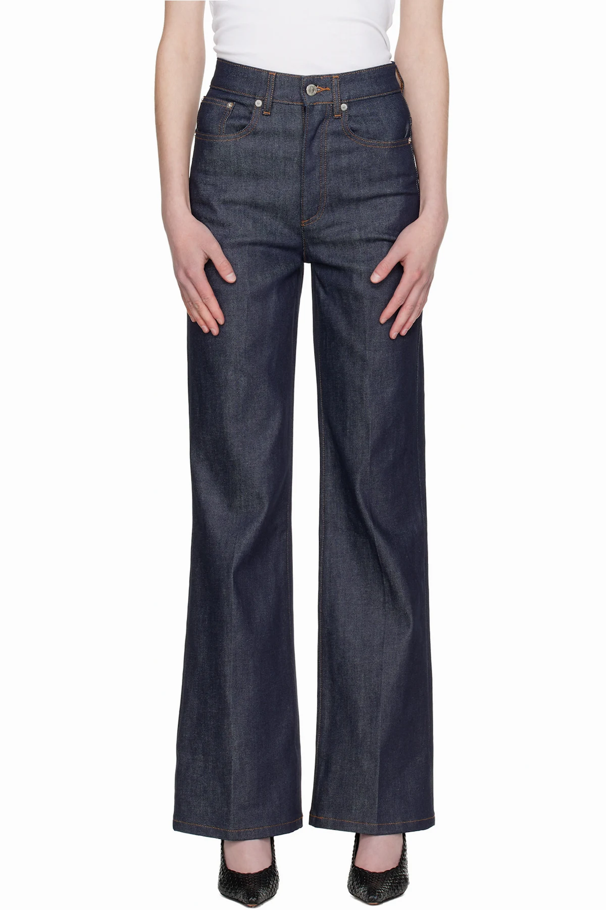Navy Domino Jeans