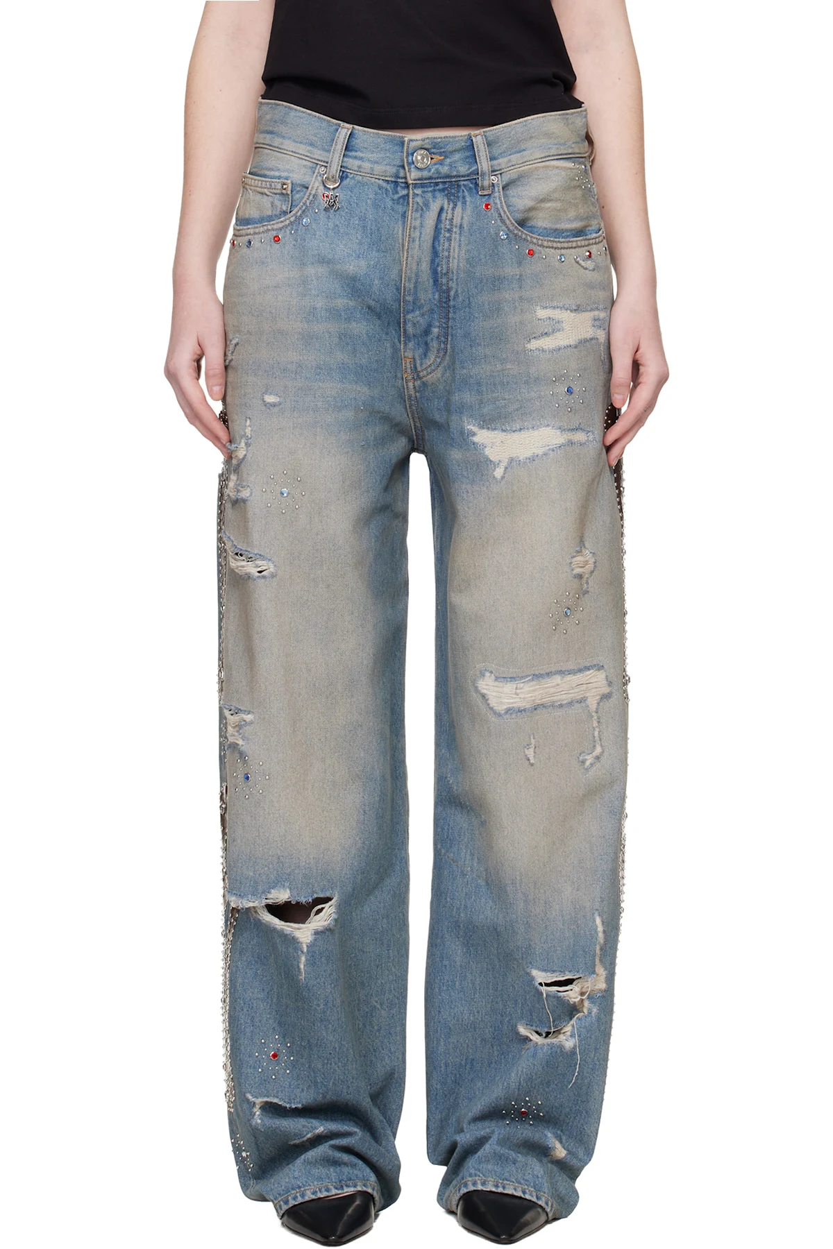 Blue Bones Studded Jeans