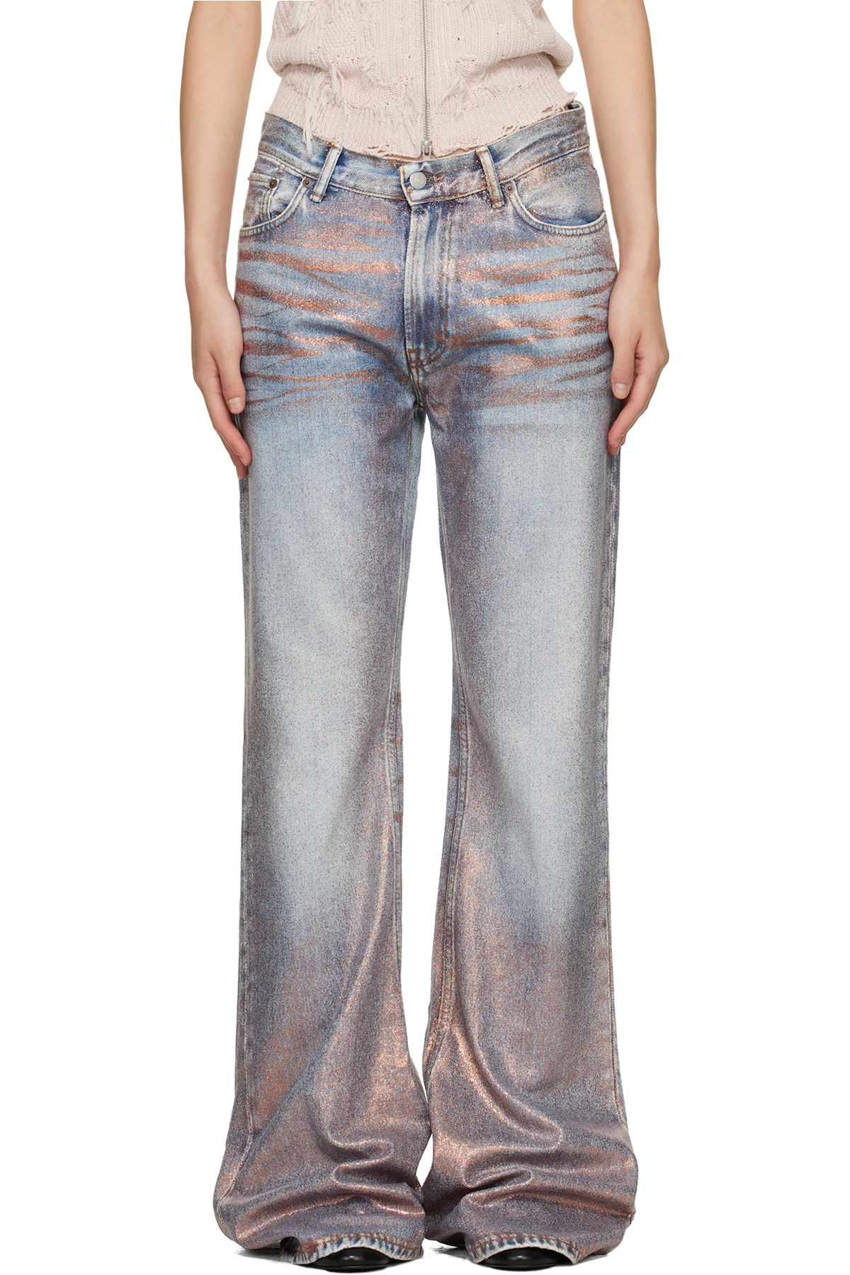 Blue Fitted 2025F Jeans