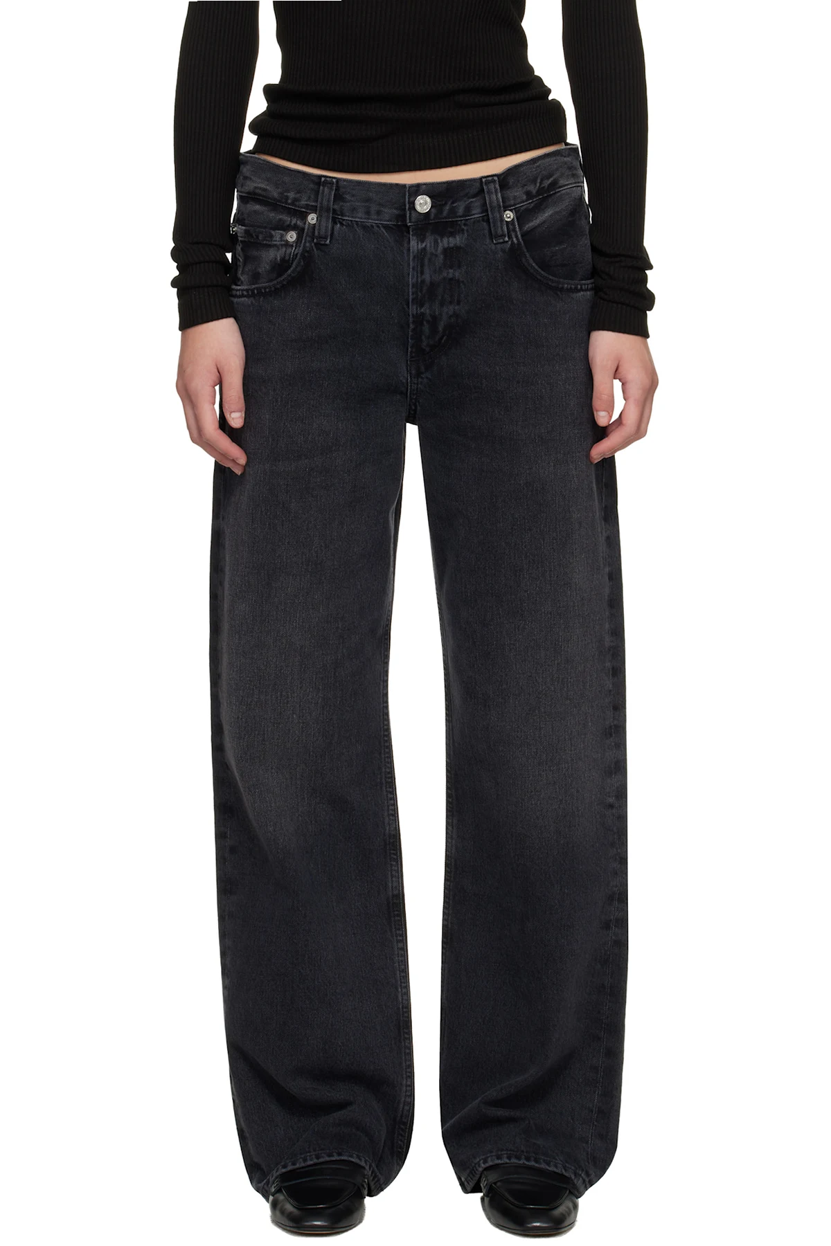 Black Lindz Easy Straight Jeans