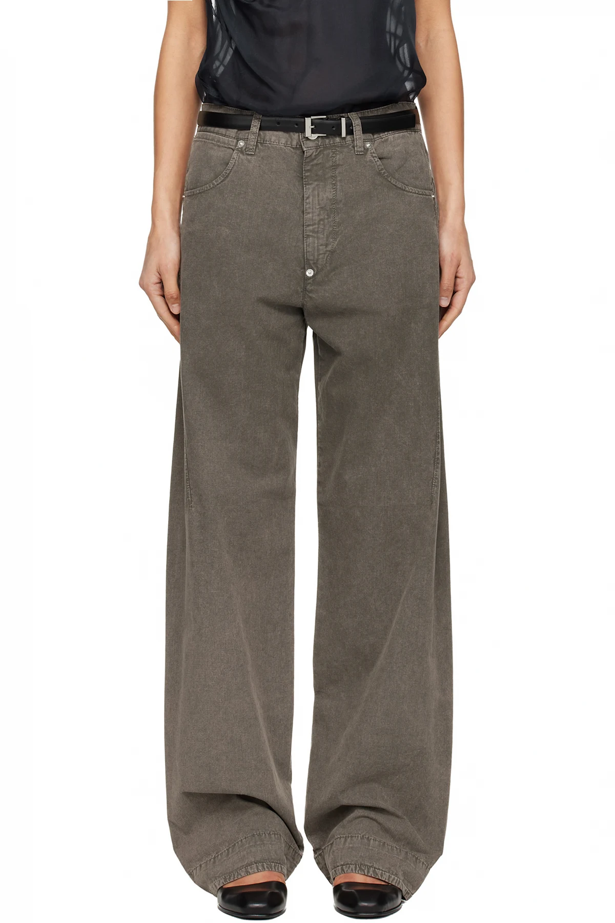 Gray Darted Jeans