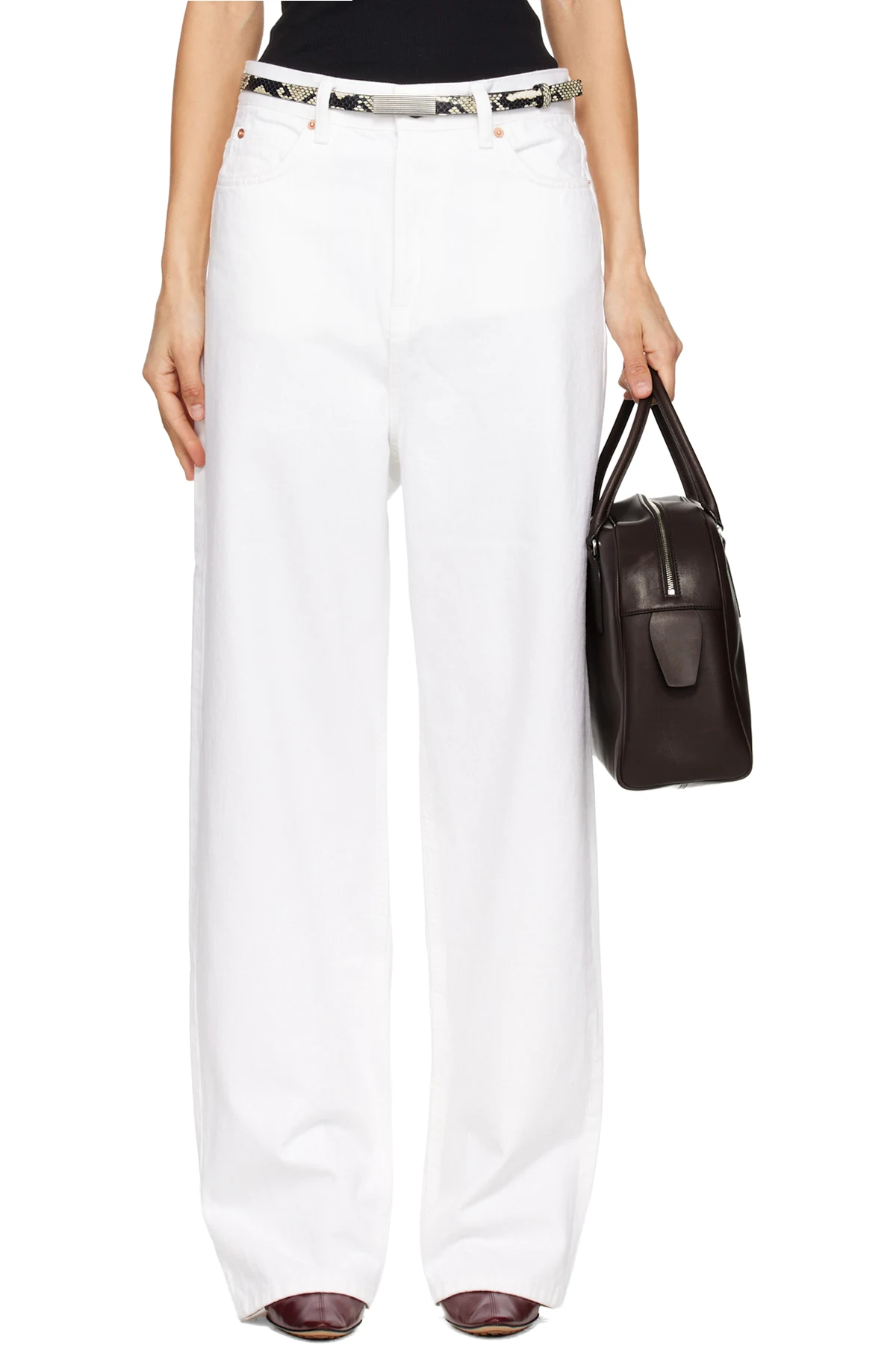 White Low Rise Jeans