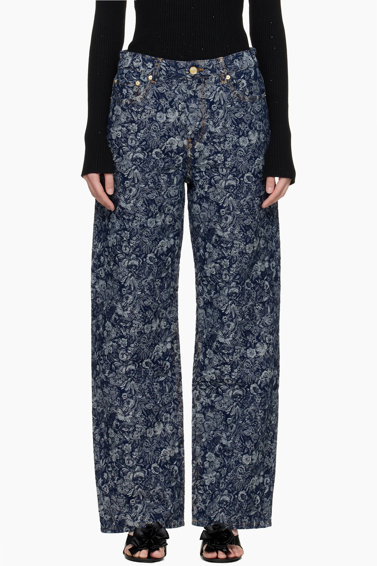 Blue Straight Tapestry Izey Jeans