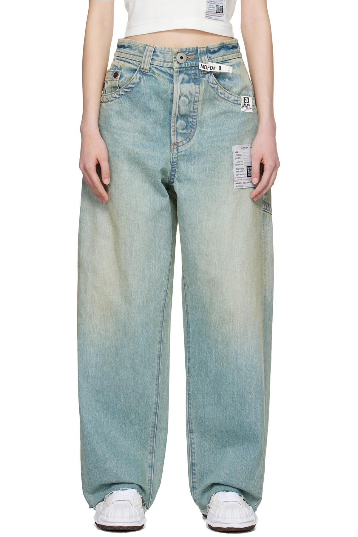 Blue Amateur Sewn Like Wide Jeans