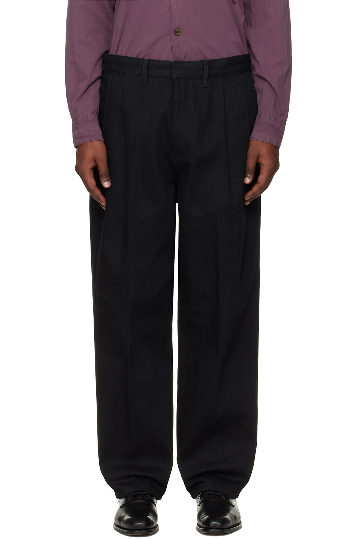 Black Relaxed-Fit Jeans