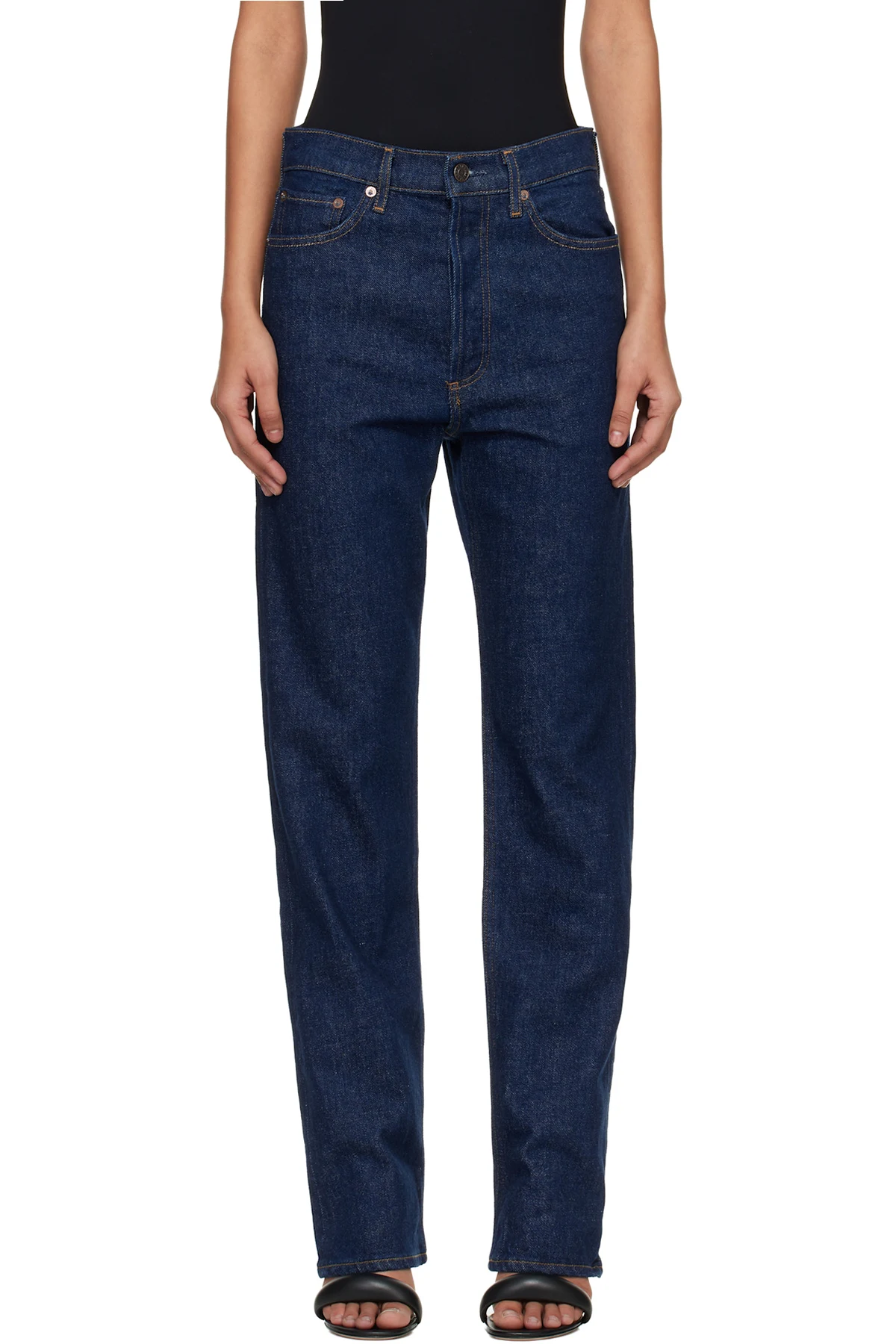 Black Mid Rise Kick Boot Jeans