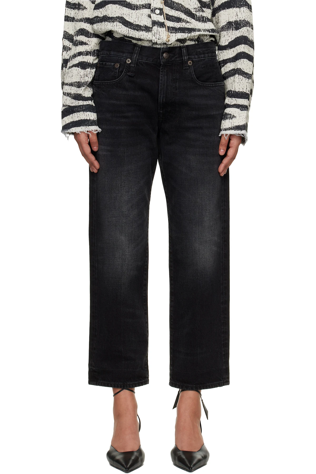 Black Wash Boyfriend Jeans