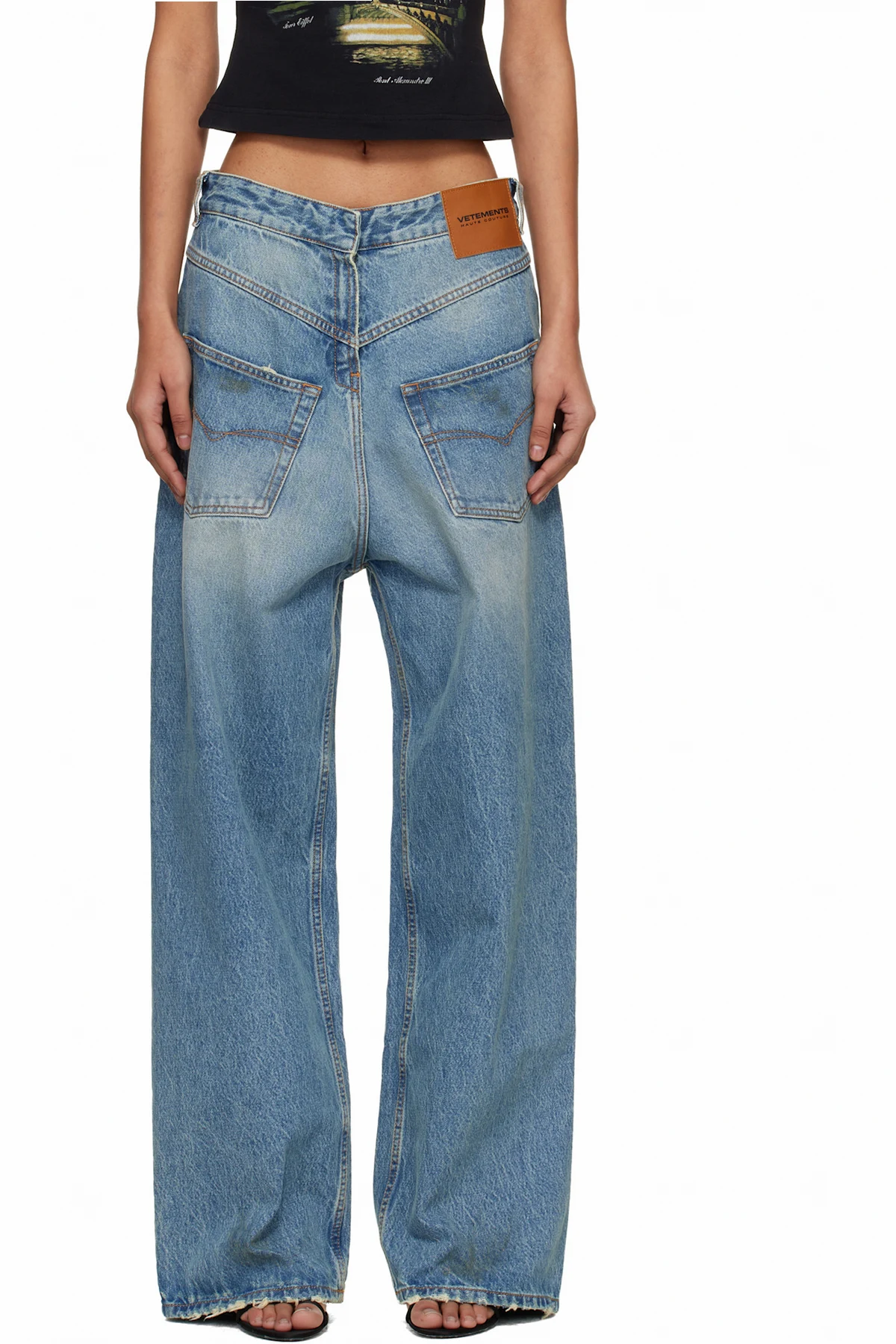 Blue Back-to-Front Jeans