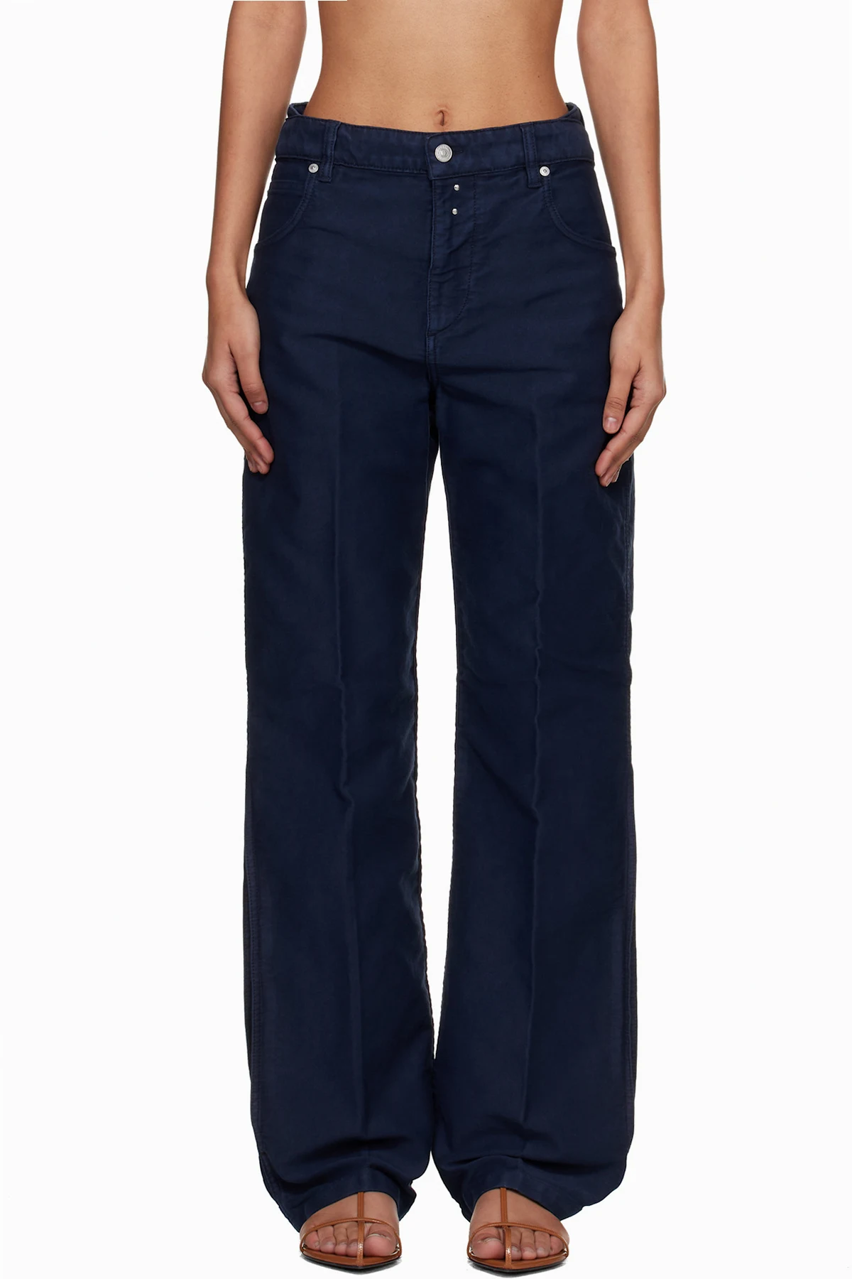 Navy Split Utility Trousers
