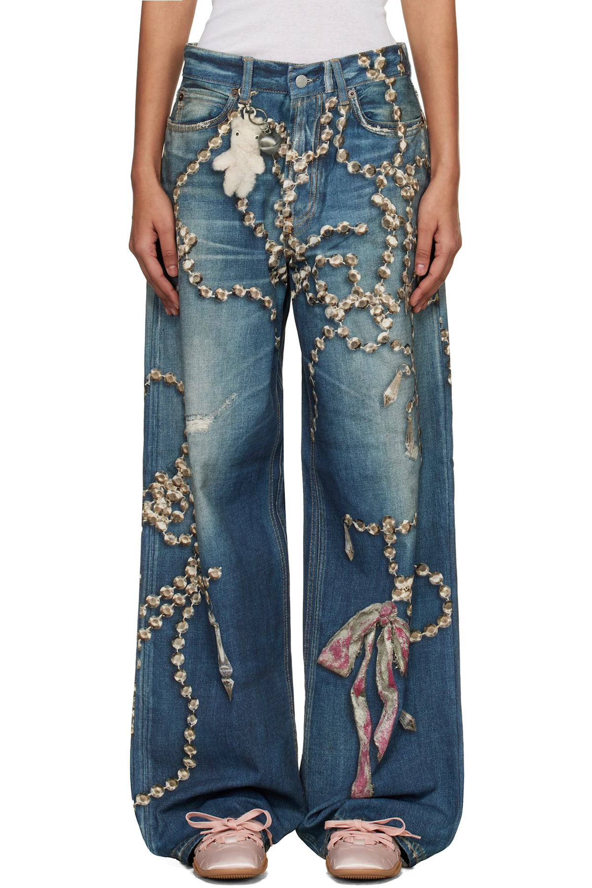 Blue Trompe-L'Oeil 1981 Jeans