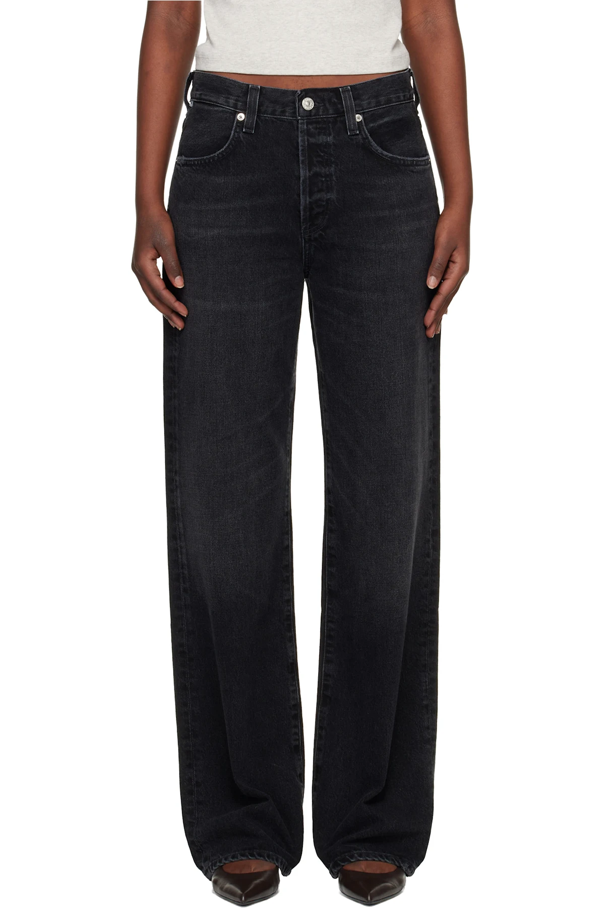 Black Annina Straight Leg 33" Jeans