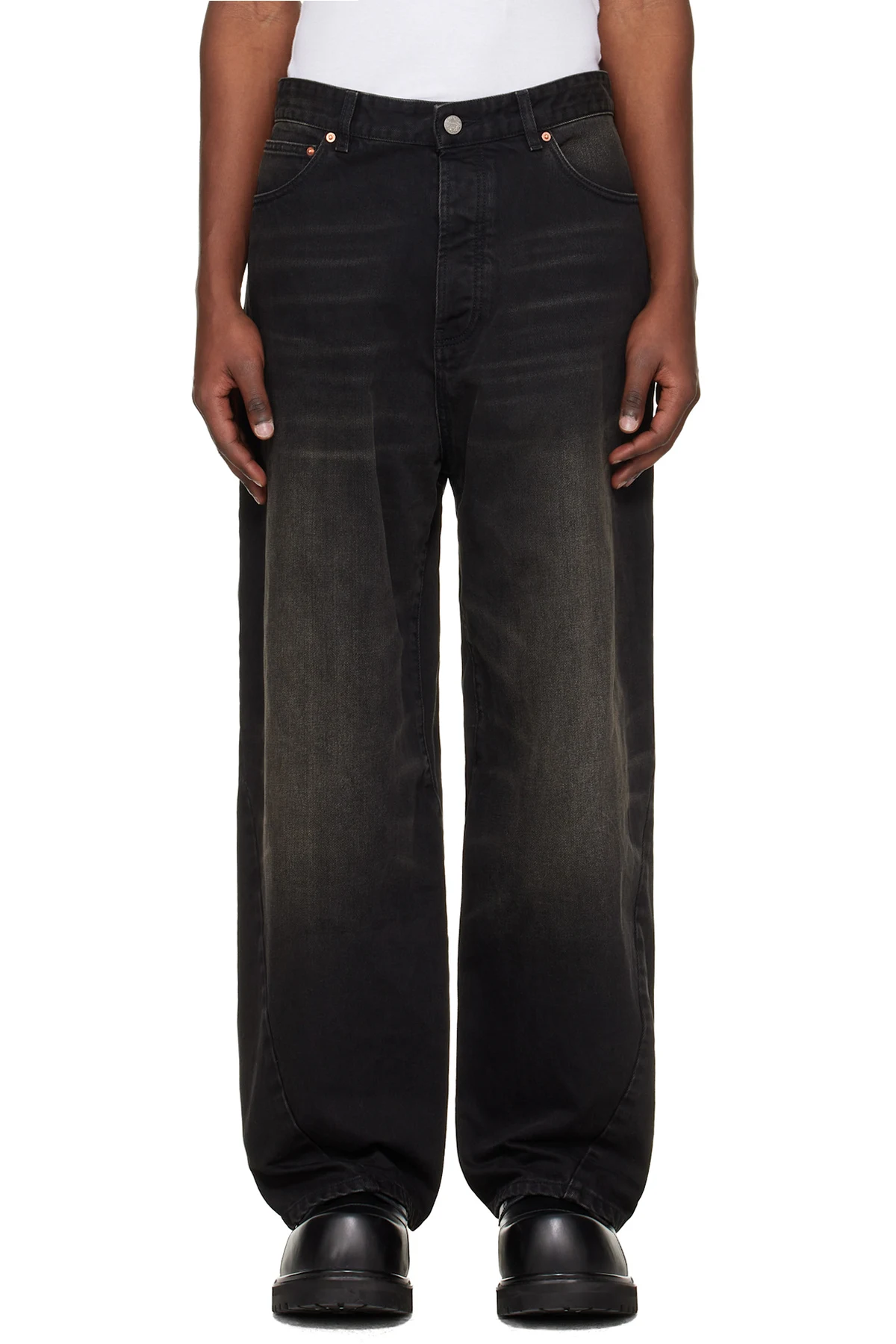 Black Spiral Jeans