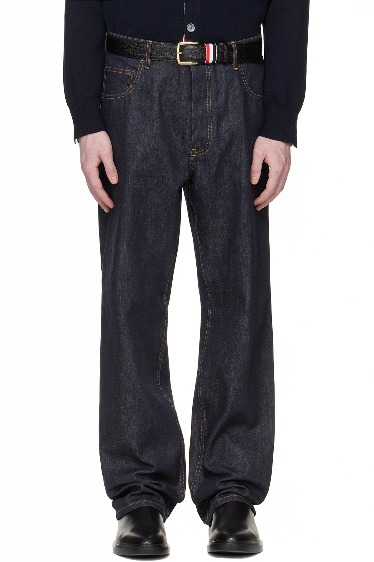 Navy Selvedge Denim 5-Pocket Jeans
